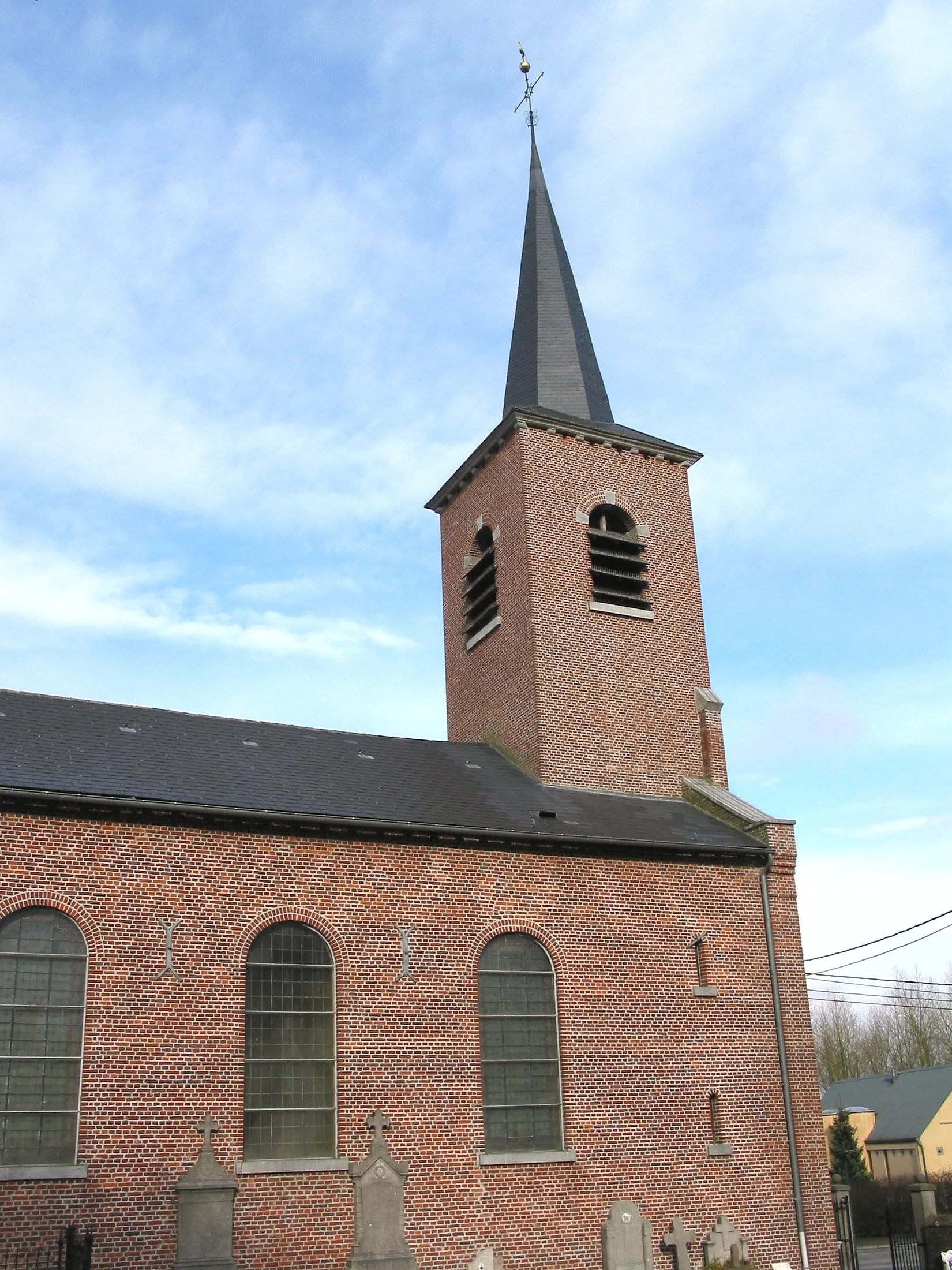 Photo showing: Villers-Notre-Dame (Belgium), the Our Lady of the visitation church (1862).