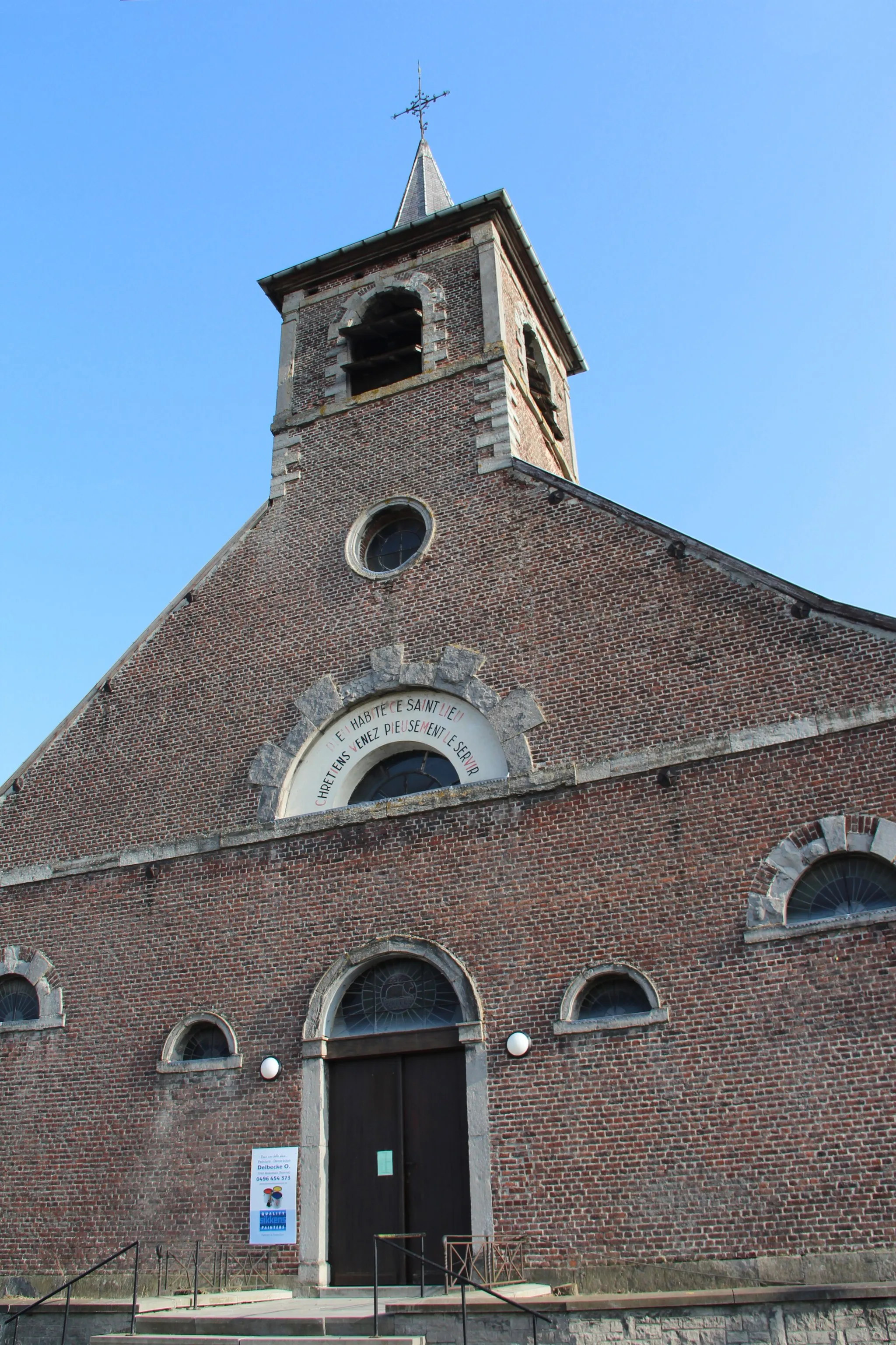 Photo showing: Gaurain (Belgium), the church of Saint Vedast (1771).