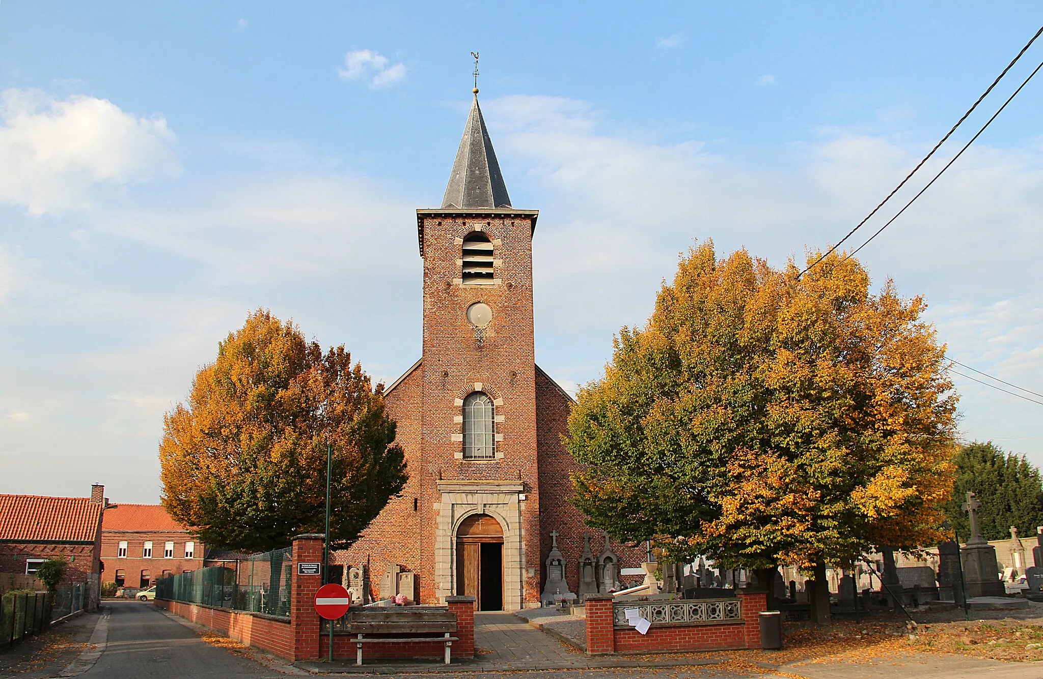 Photo showing: Esplechin (Belgium), the Saint Martin's church (XVIIIth cetury).