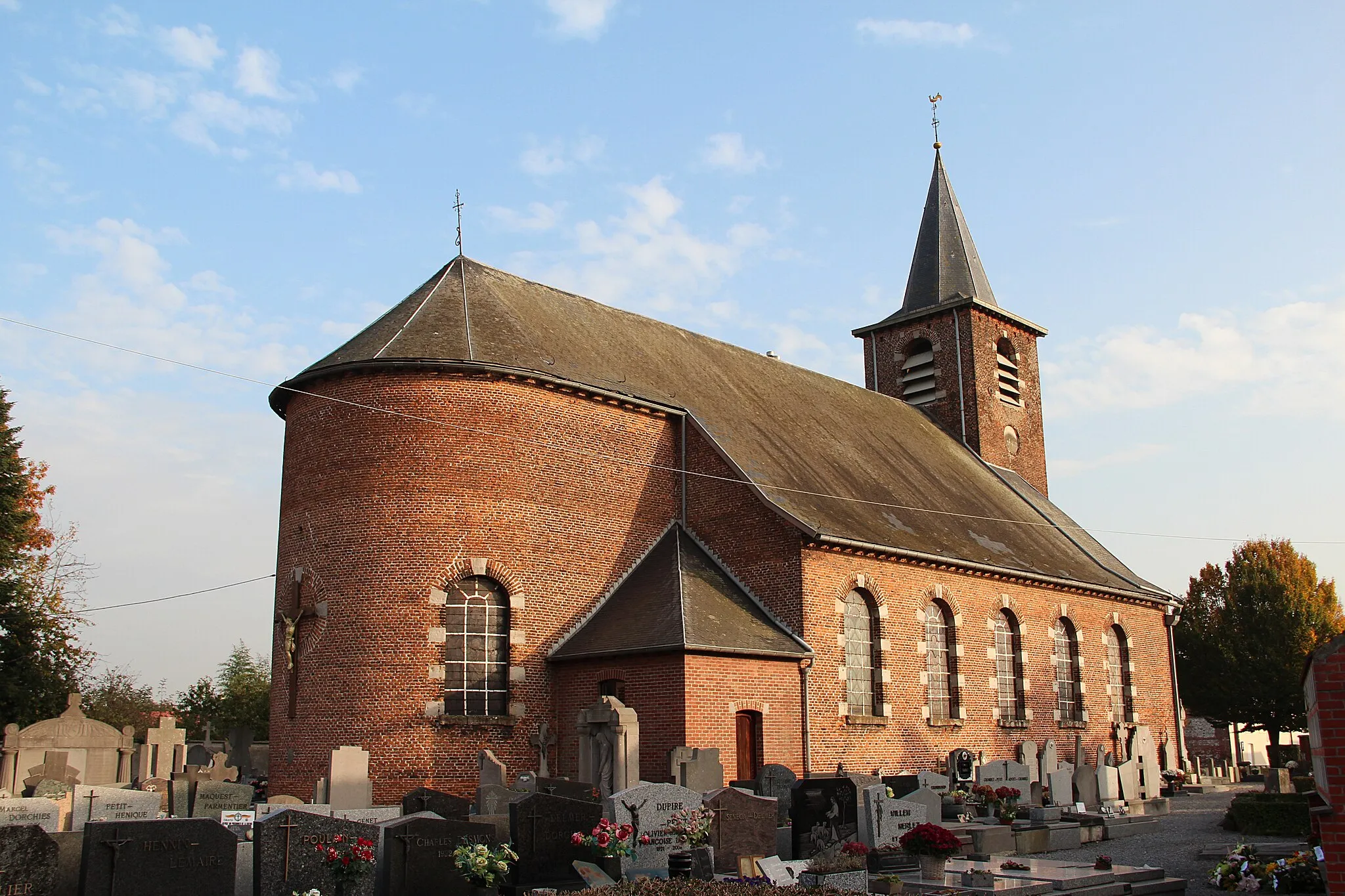 Photo showing: Esplechin (Belgium), the Saint Martin's church (XVIIIth cetury).