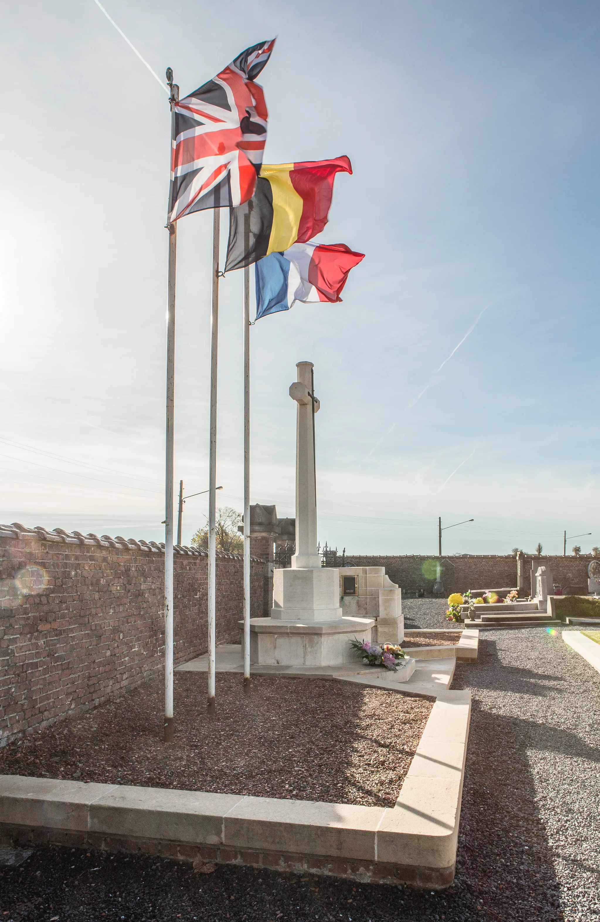 Photo showing: Audregnies Communal Cemetery