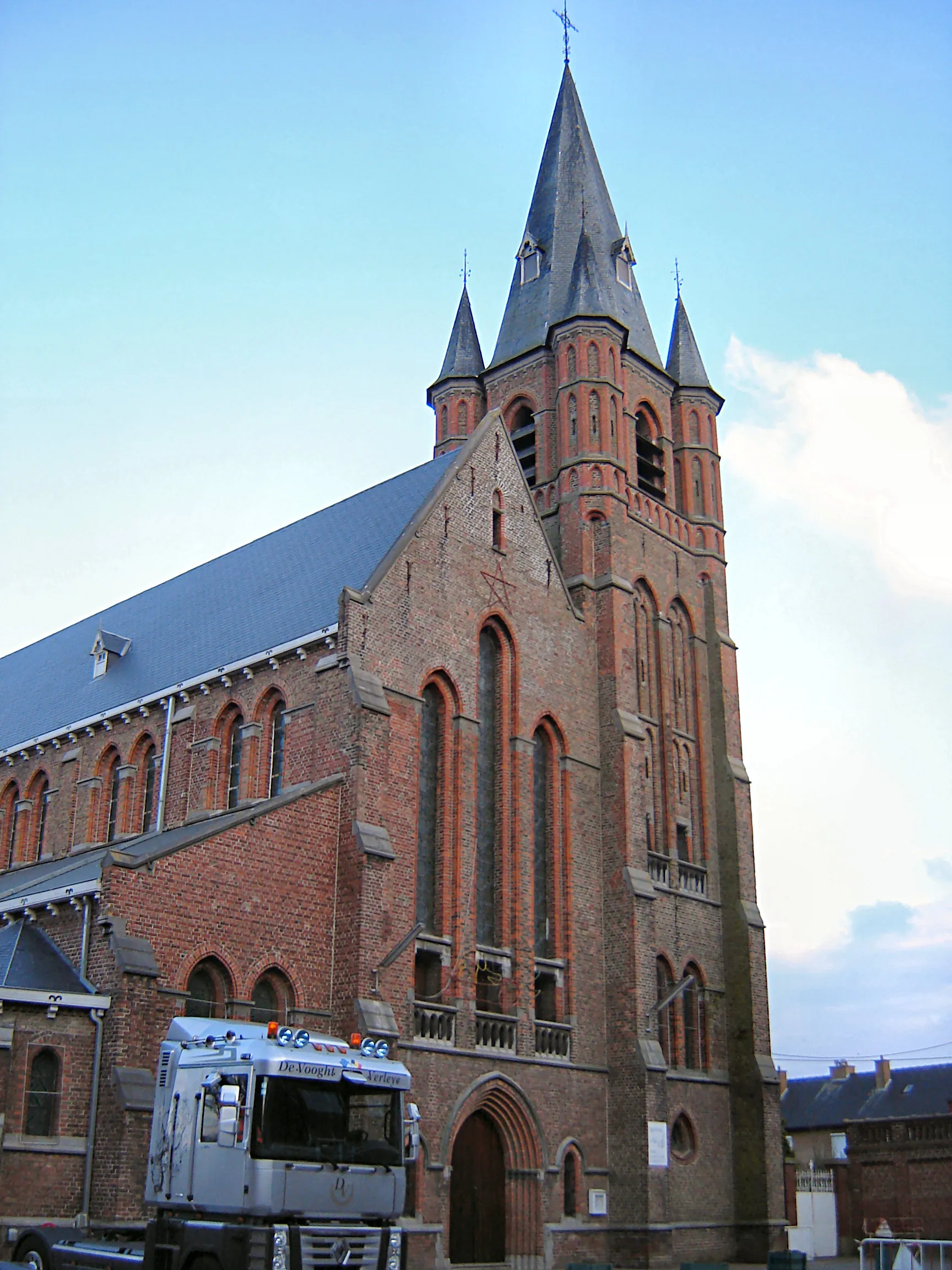 Photo showing: Church of Saint Andrew in Le Bizet in Ploegsteert. Le Bizet, Ploegsteert, Comines-Warneton, Hainaut, Belgium