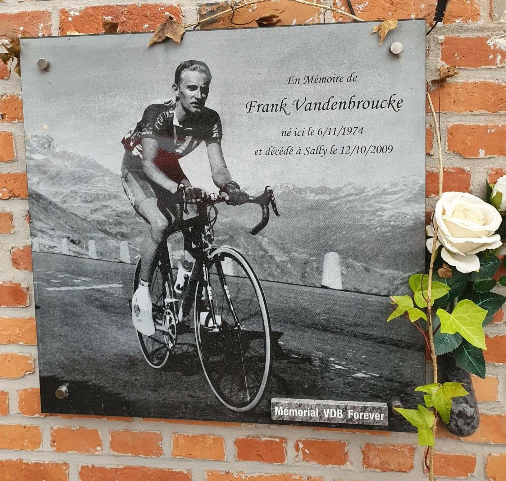 Photo showing: Memorial VDB Forever - Frank Vandenbroucke