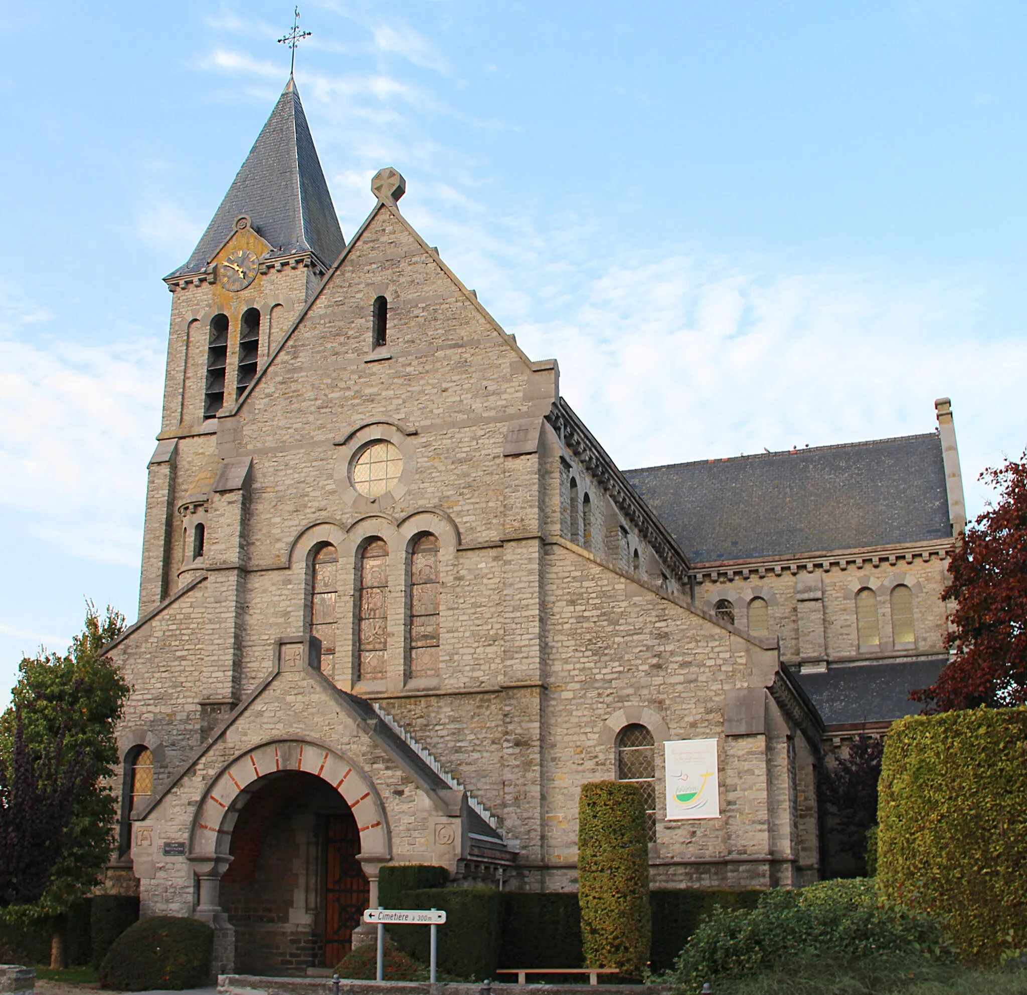 Photo showing: Lesdain (Belgium), the Saint Eleutherius' church.