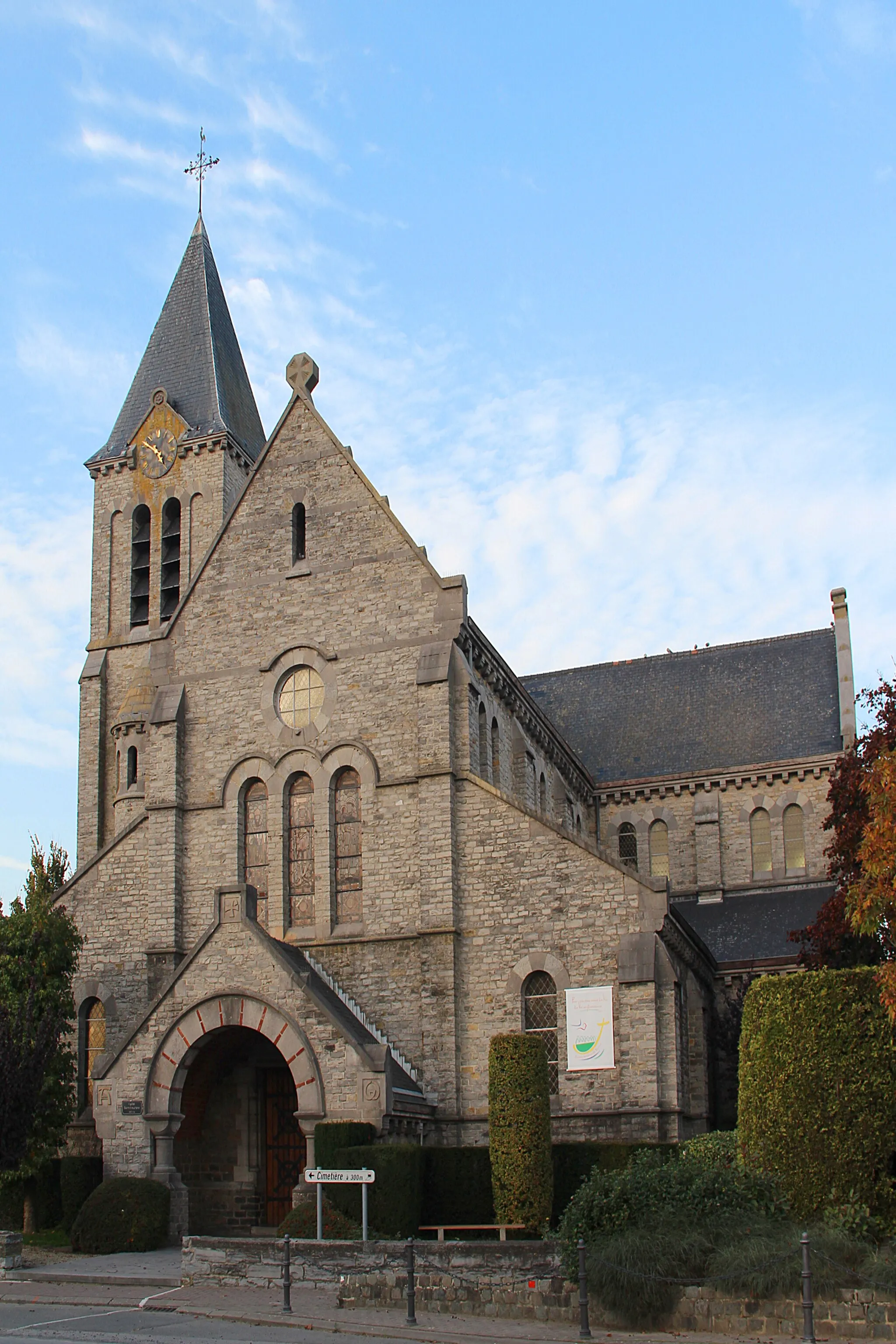 Photo showing: Lesdain (Belgique), l'église Saint-Éleuthère.