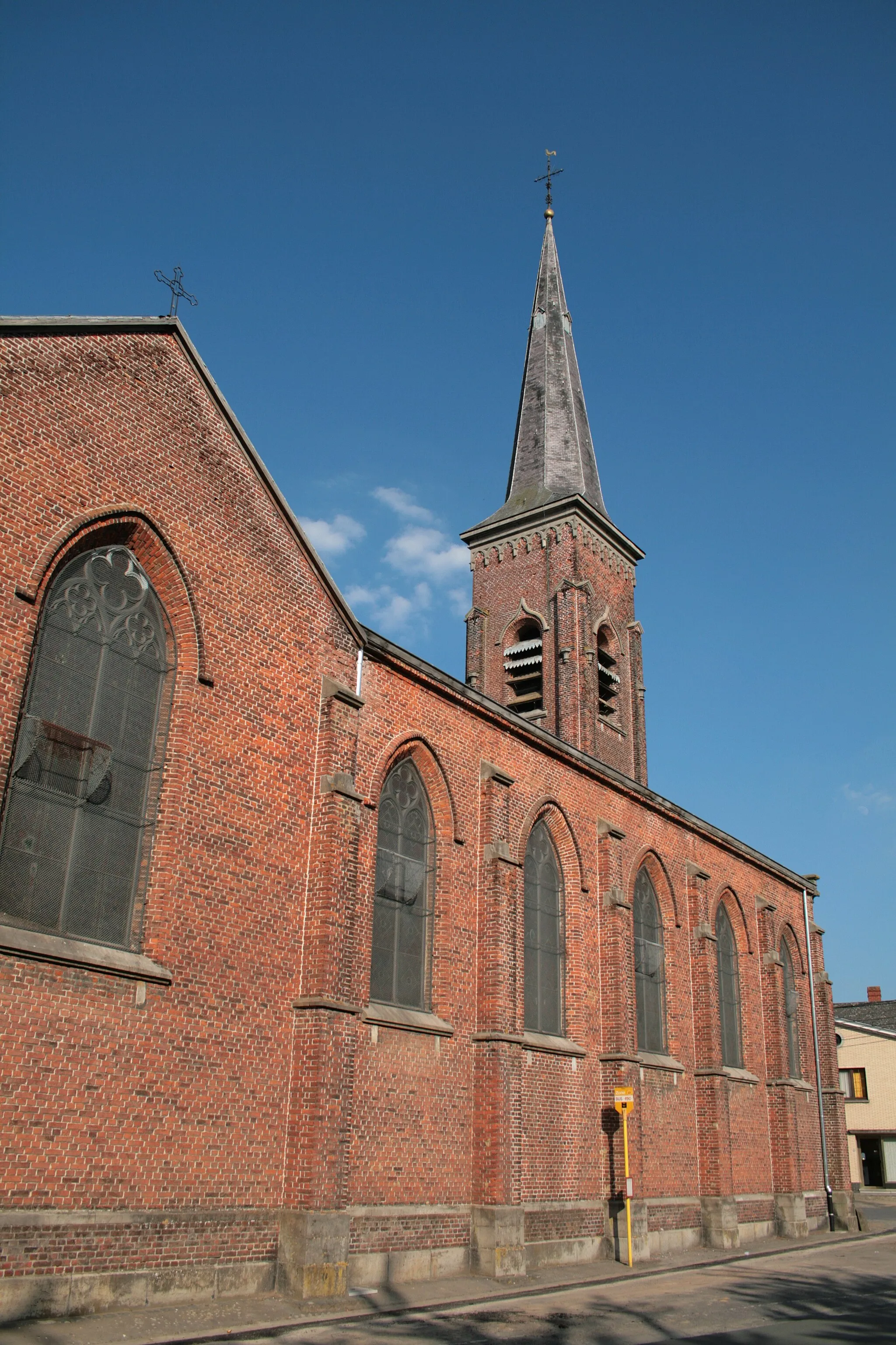 Photo showing: Molenbaix (Belgium), the Saint Ghislain church (1849).