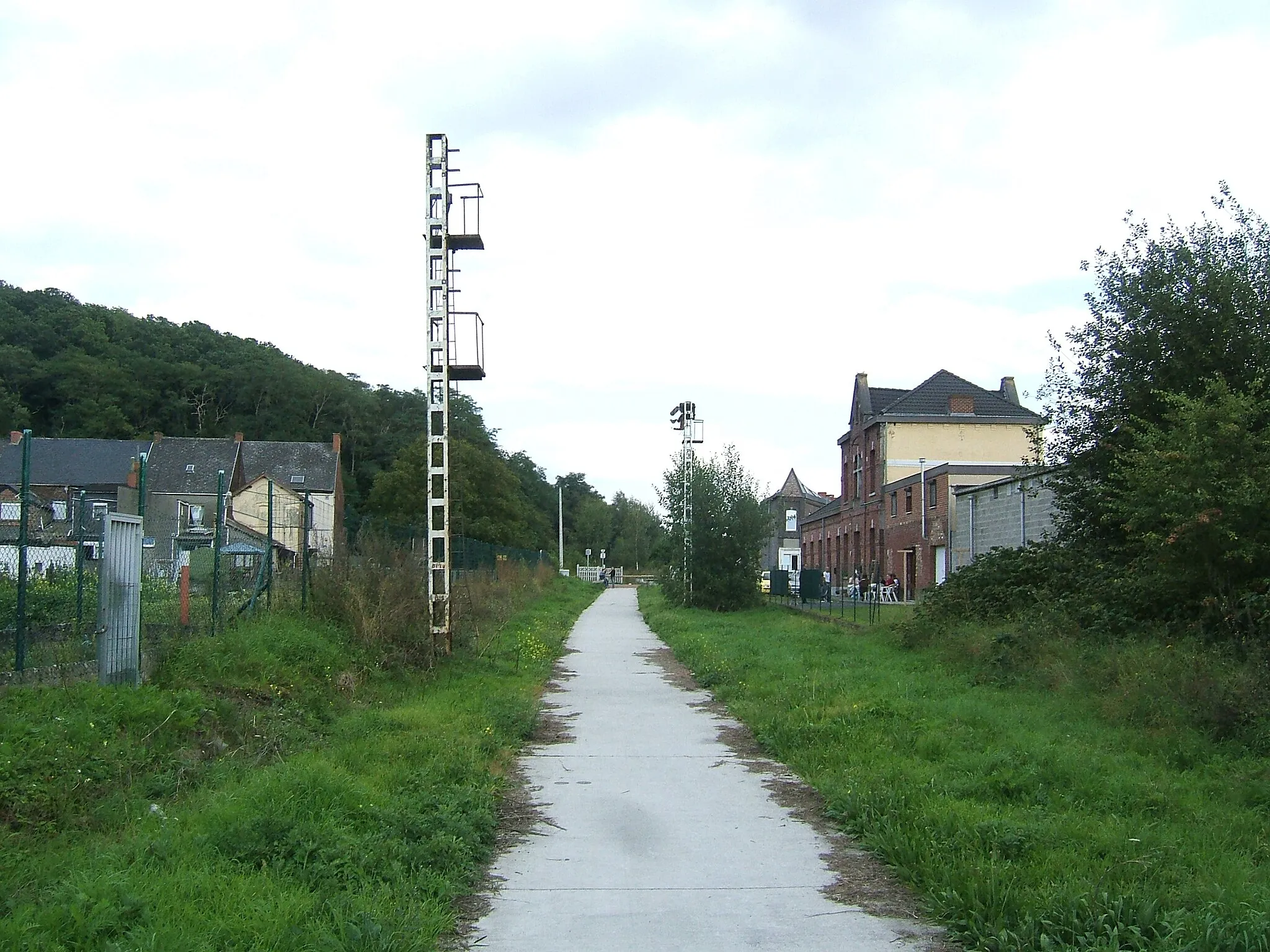 Photo showing: Disused railway station at Flénu-Produits, Borinage region, Belgium