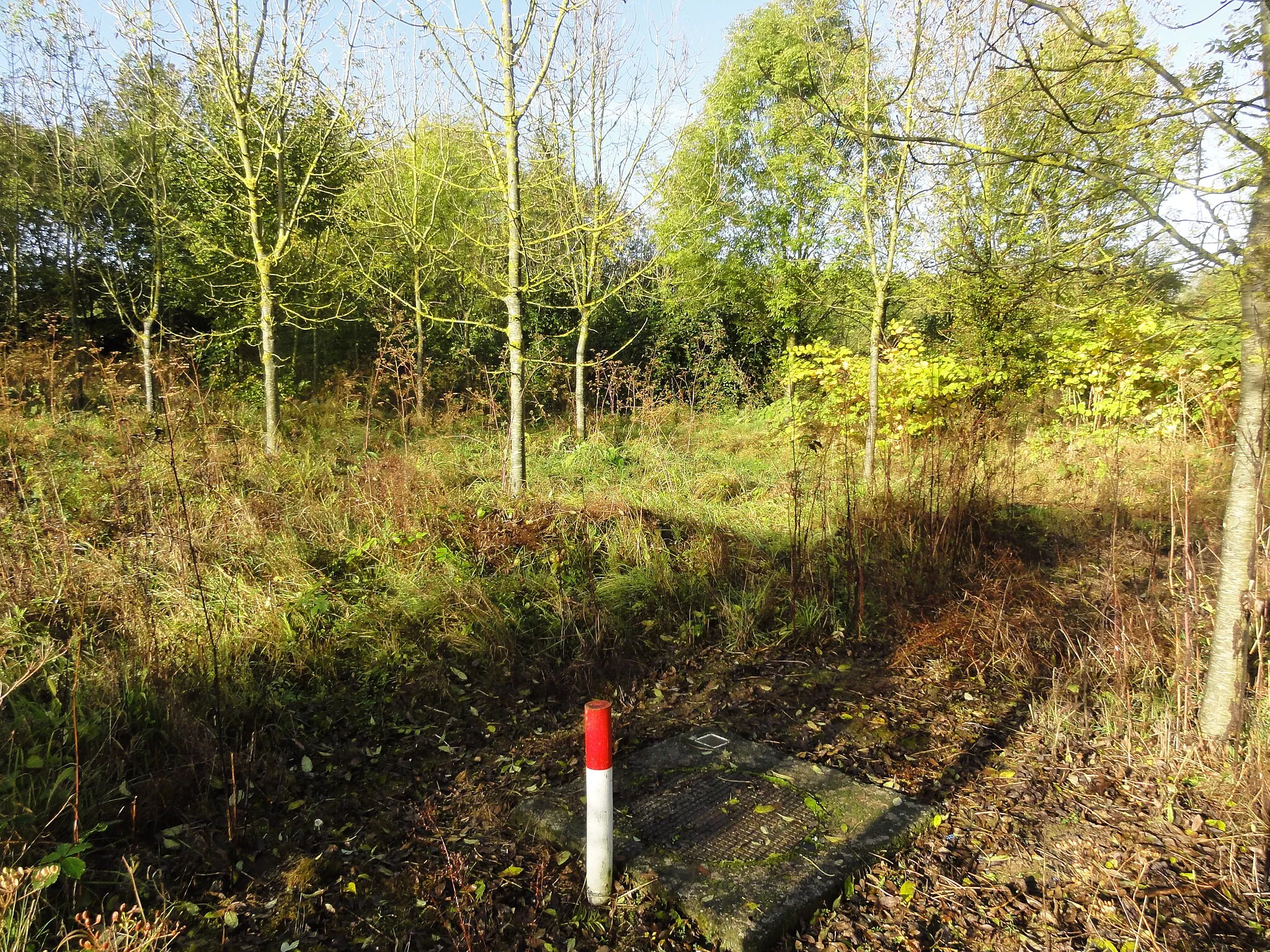 Photo showing: La fosse n° 2 de la Compagnie des mines d'Auchy-au-Bois, devenue la fosse n° 3 bis de la Compagnie des mines de Ligny-lès-Aire était un charbonnage constitué d'un seul puits situé à Auchy-au-Bois, Pas-de-Calais, Nord-Pas-de-Calais, France.