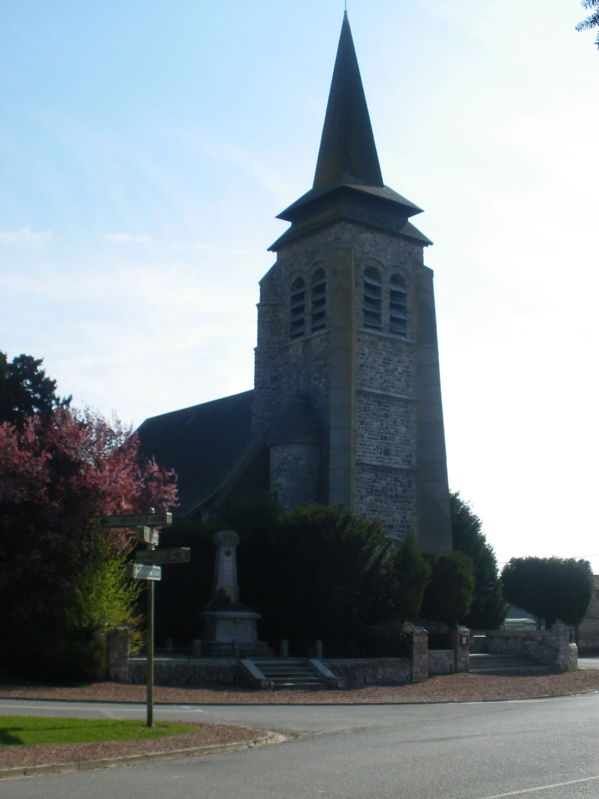 Photo showing: Vue de l'église Saint-Vaast de Boisleux-au-Mont.