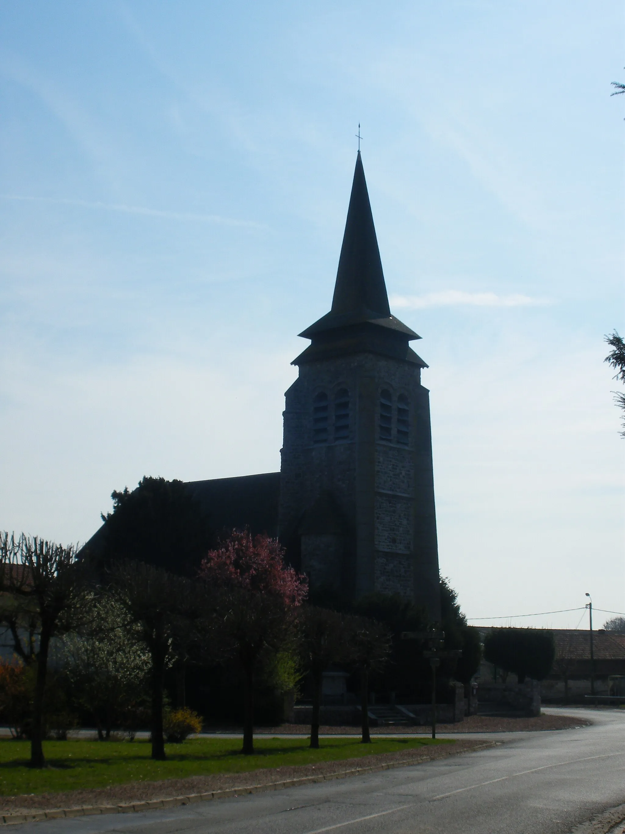 Photo showing: Vue de l'église Saint-Vaast de Boisleux-au-Mont.