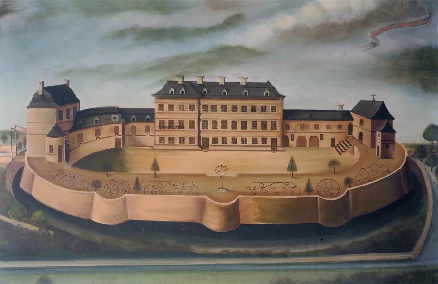 Photo showing: Darstellung des Schlosses Trélon