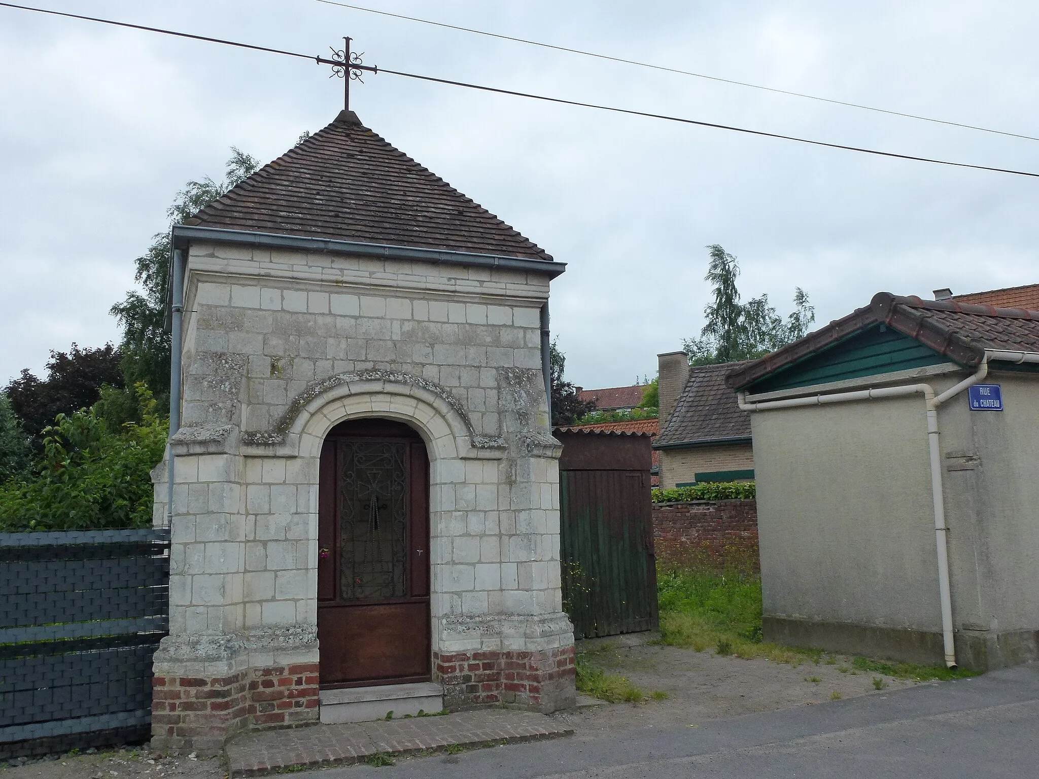 Photo showing: Liettres (Pas-de-Calais) chapelle, rue du château, extérieur