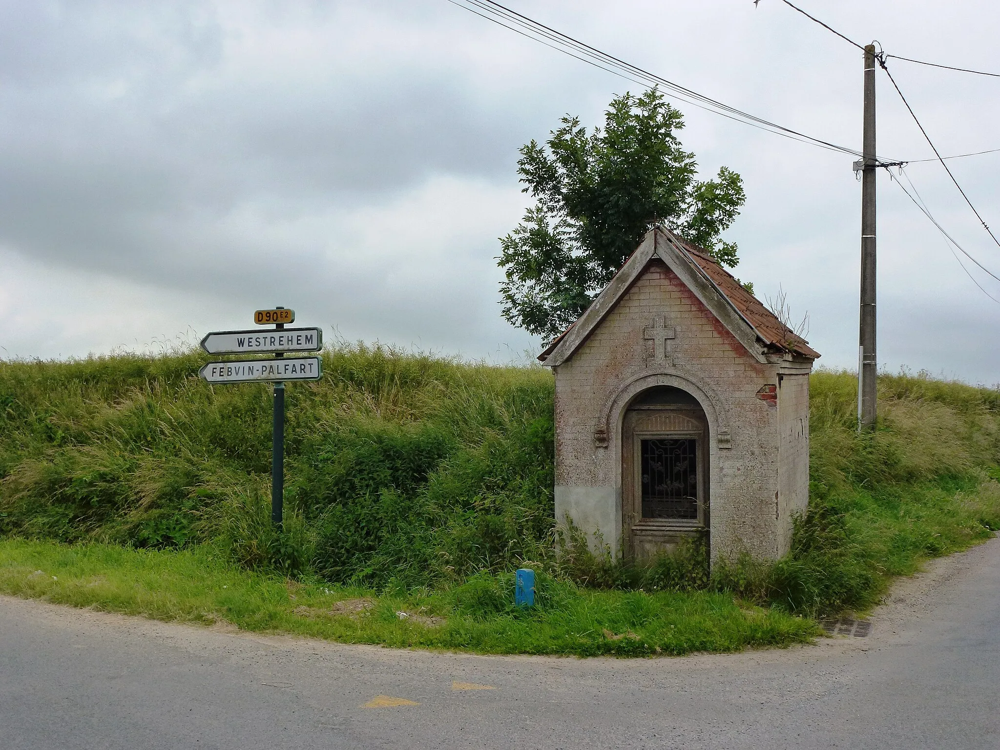 Photo showing: Ligny-lès-Aire (Pas-de-Calais, Fr) chapelle, D90E2