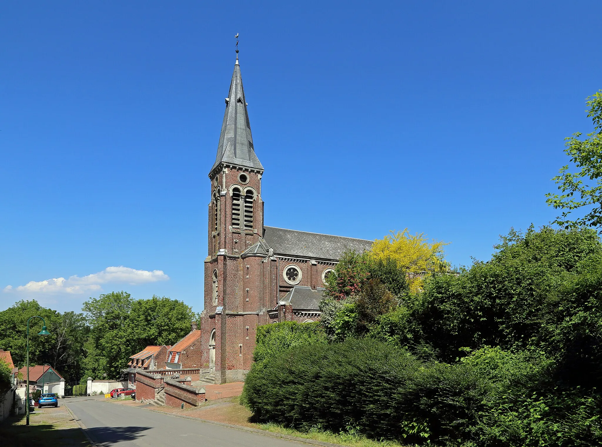 Photo showing: Mont-Saint-Éloi (Pas-de-Calais department, France): Saint Martin church