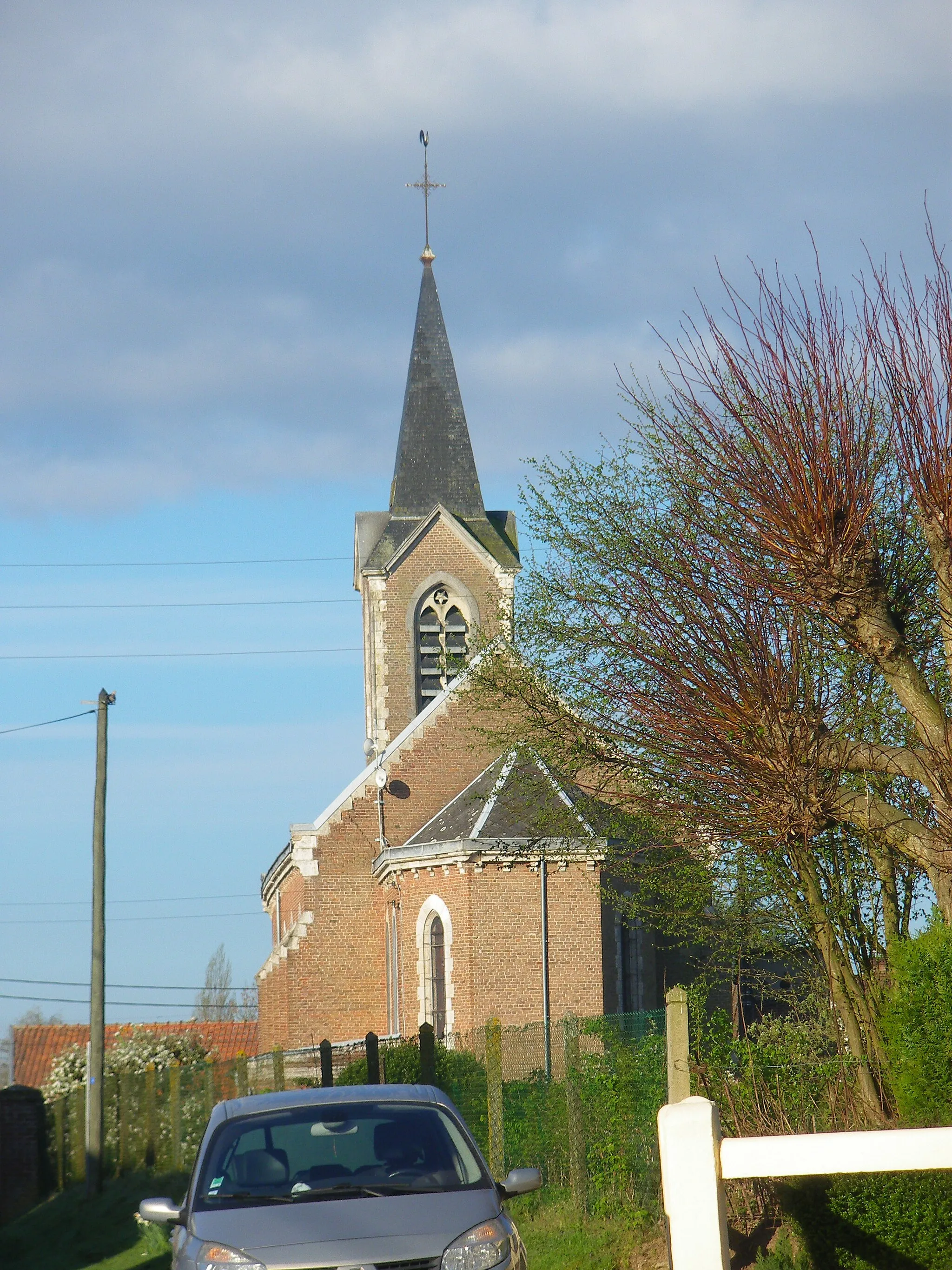 Photo showing: Vue de l'église Saint-Maurice de Mondicourt.
