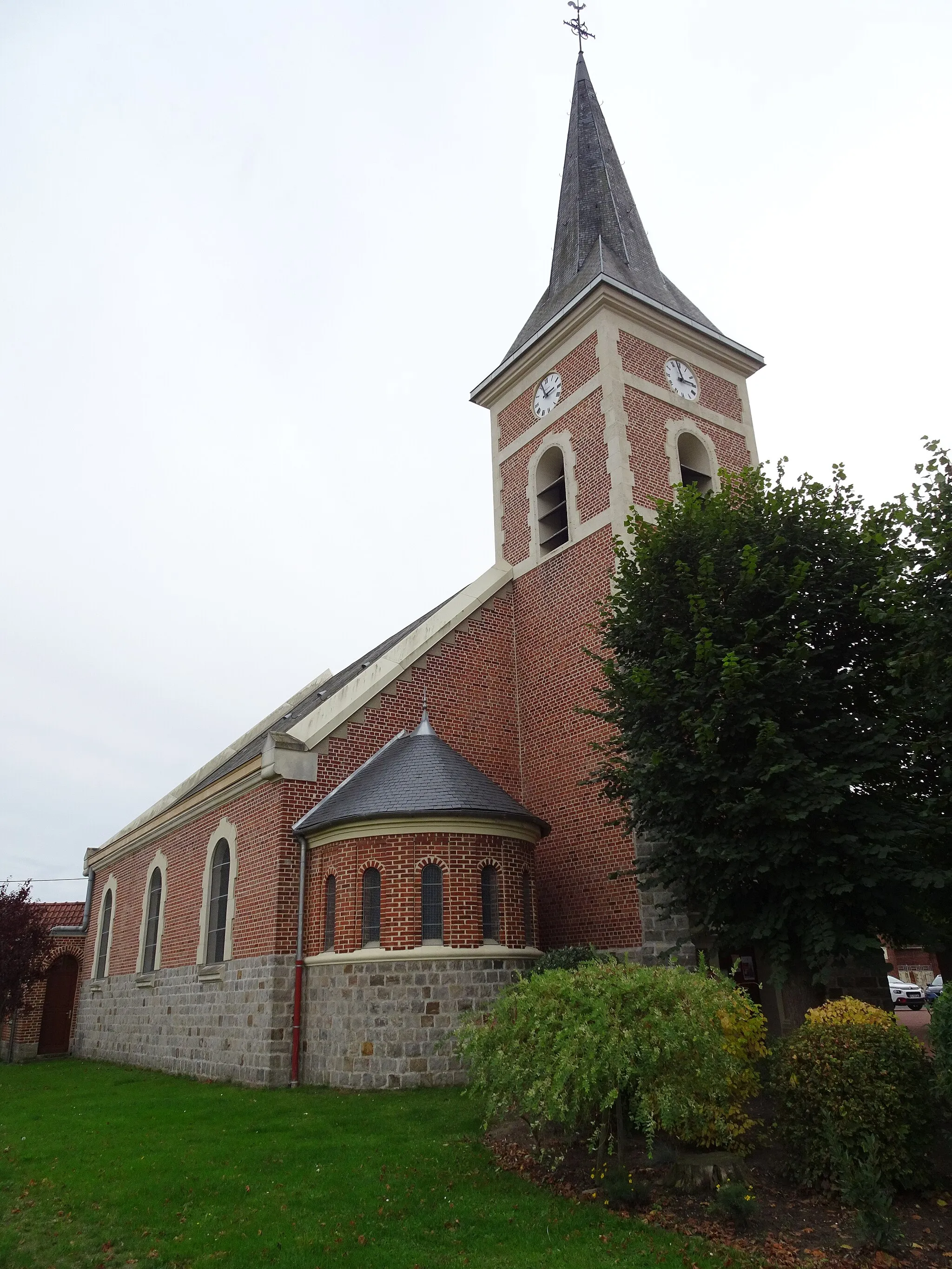 Photo showing: L'Eglise Notre-Dame-de-la-Visitation Palluel Pas-de-Calais, Hauts-de-France