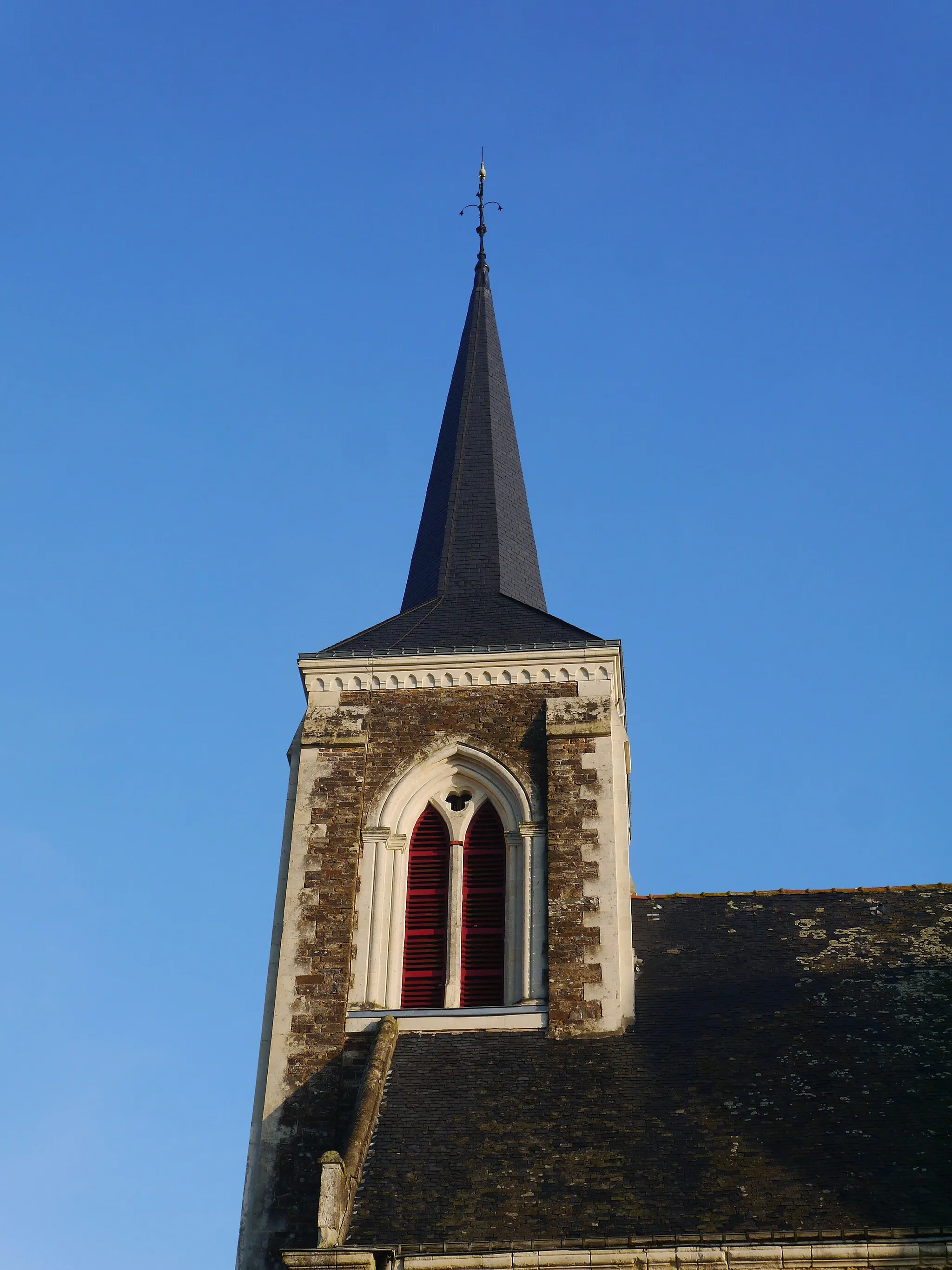 Photo showing: Le clocher de l'église Saint-Sulpice.