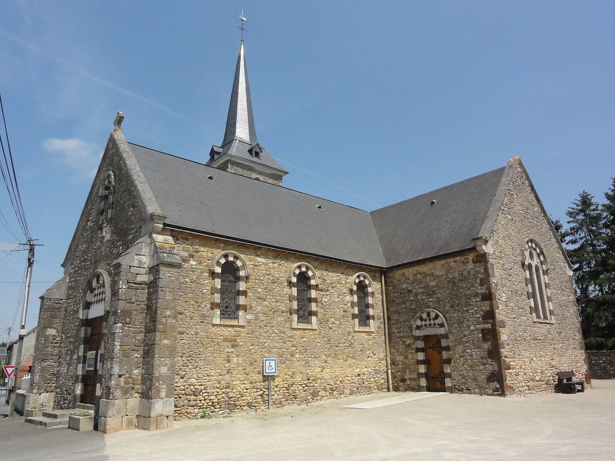 Photo showing: Saint-Victeur (Sarthe) église