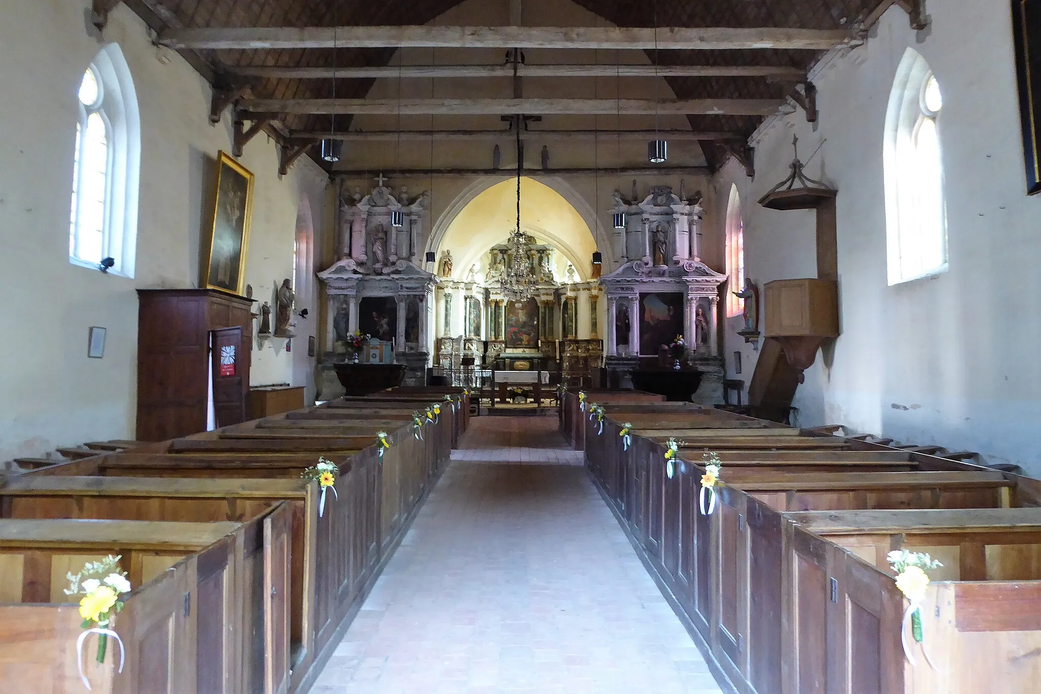 Photo showing: intérieur de l'église Saint-Pierre d'Argenvilliers, Eure-et-Loir, France.