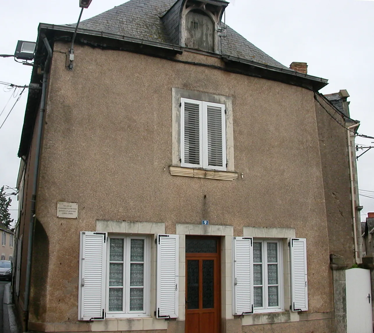 Photo showing: Native house of the painter Constant Le Breton in Saint-Germain-des-Prés, Maine-et-Loire
