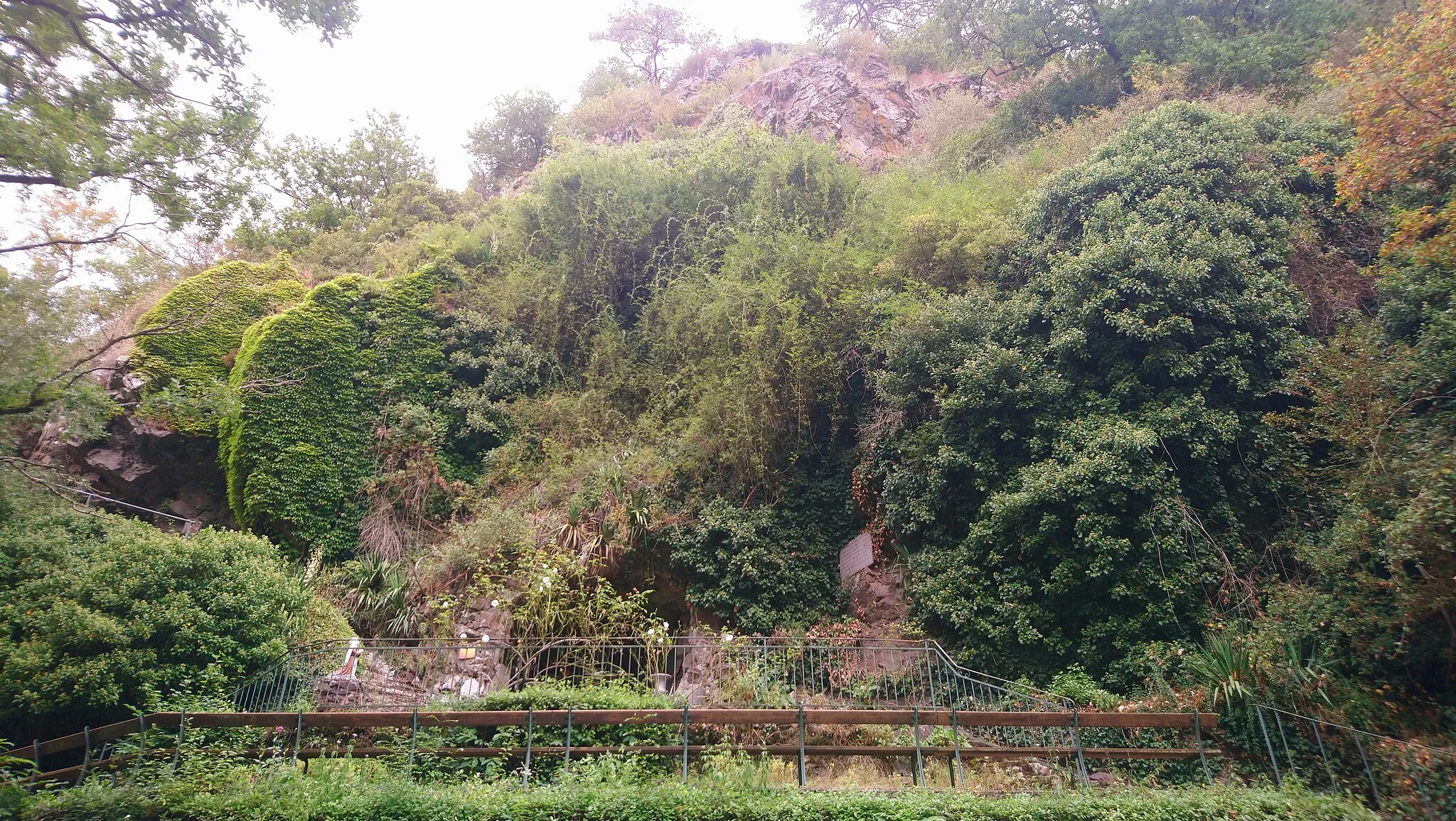 Photo showing: Réplique de la Grotte de Lourdes, village abandonné de Courossé, Fr-49-La Chapelle-Saint-Florent