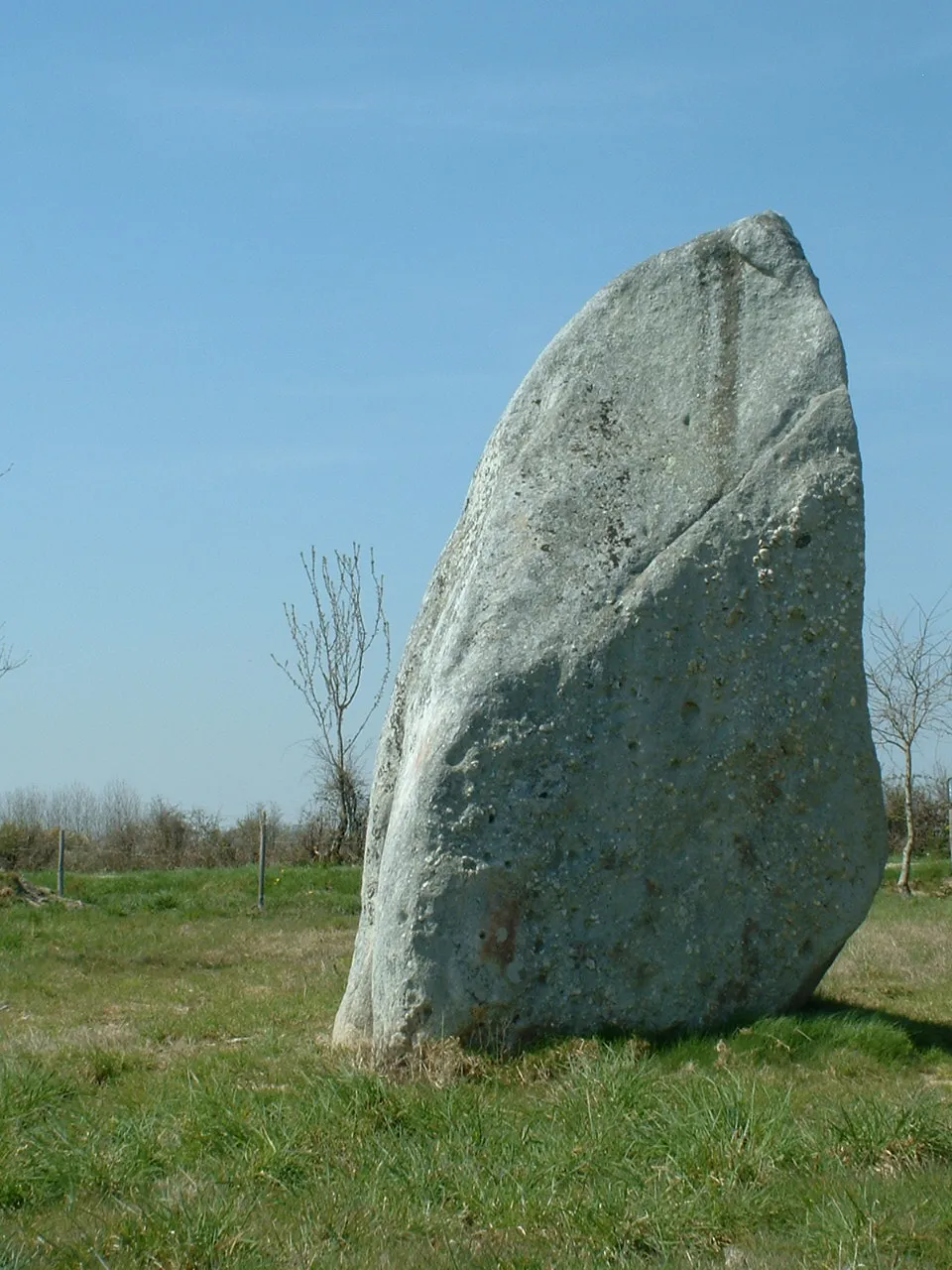 Photo showing: Chauvé (France) - Menhir de la Pierre Lematz