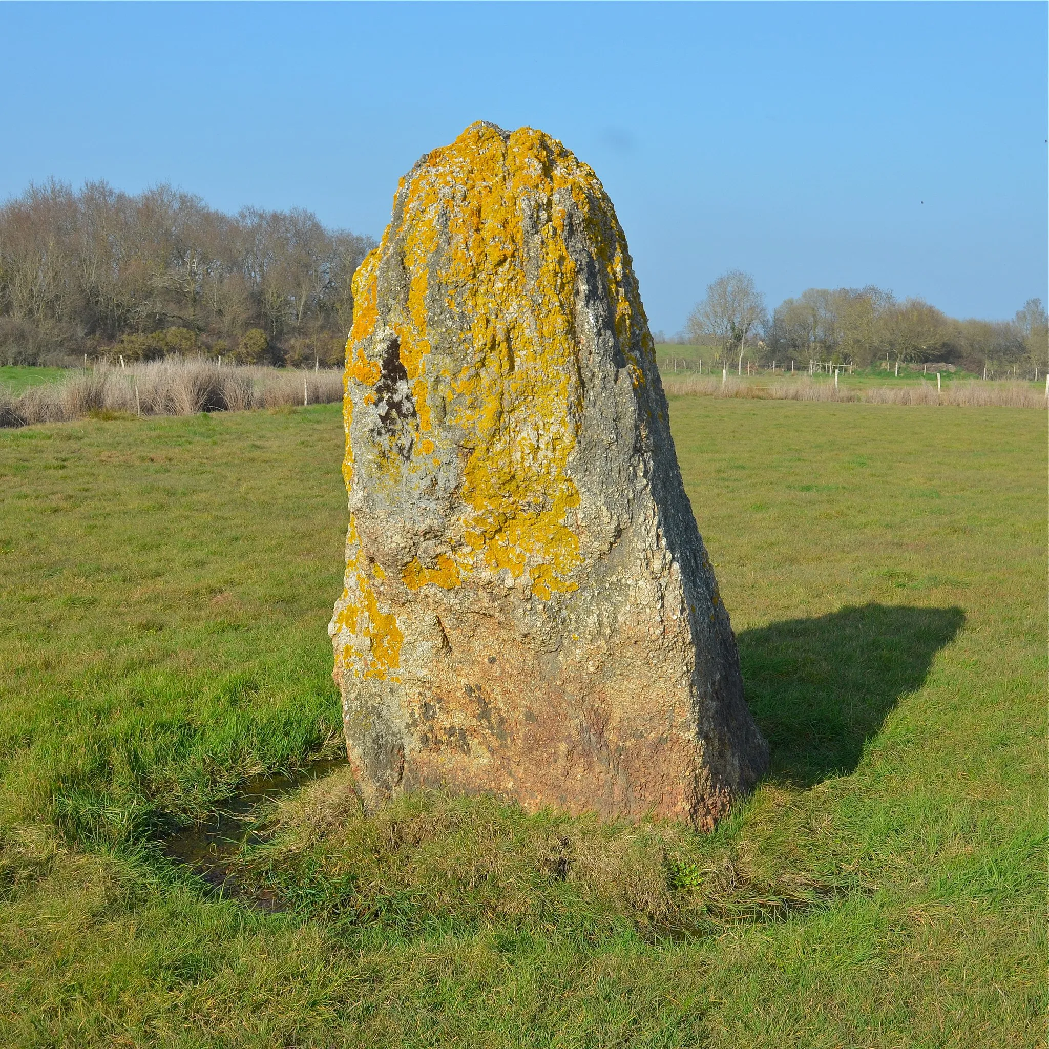 Photo showing: Menhir de Pierre-Bonde - Corsept, Loire-Atlantique (France)