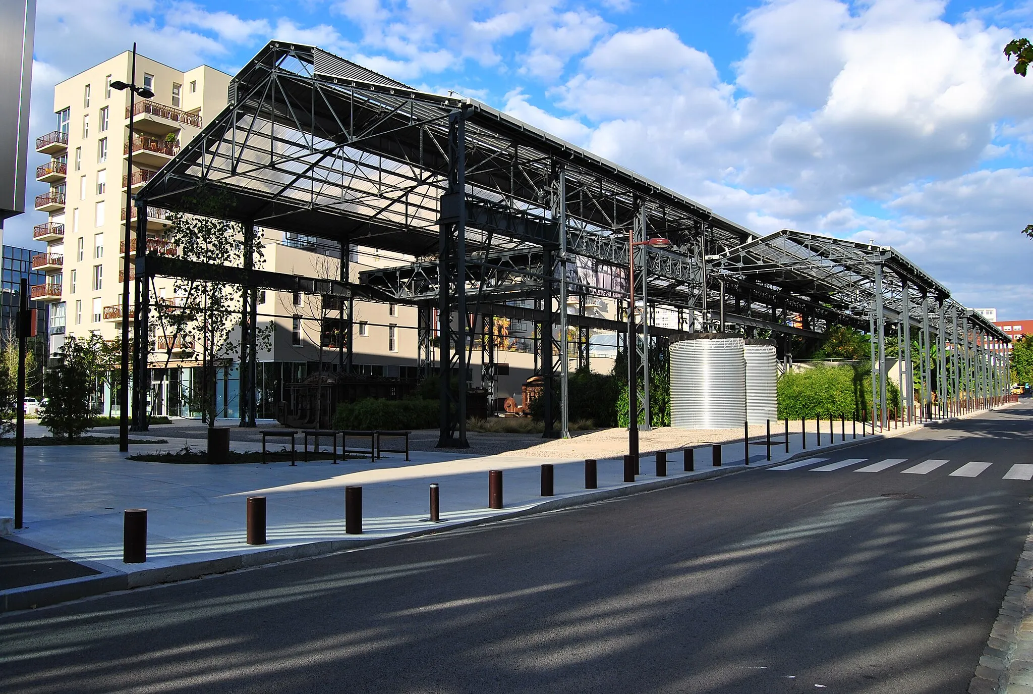 Photo showing: Le Jardin des Fonderies sur l'Île de Nantes, vu du sud-ouest