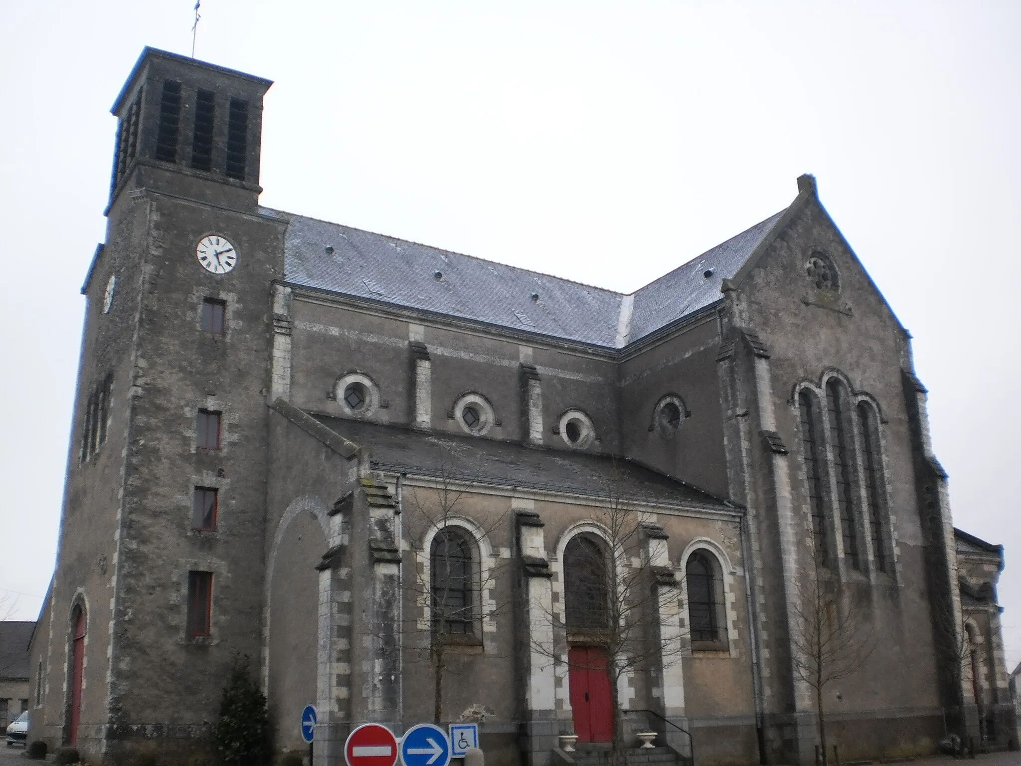 Photo showing: La Chapelle-Saint-Sauveur (Loire-Atlantique, France) - église