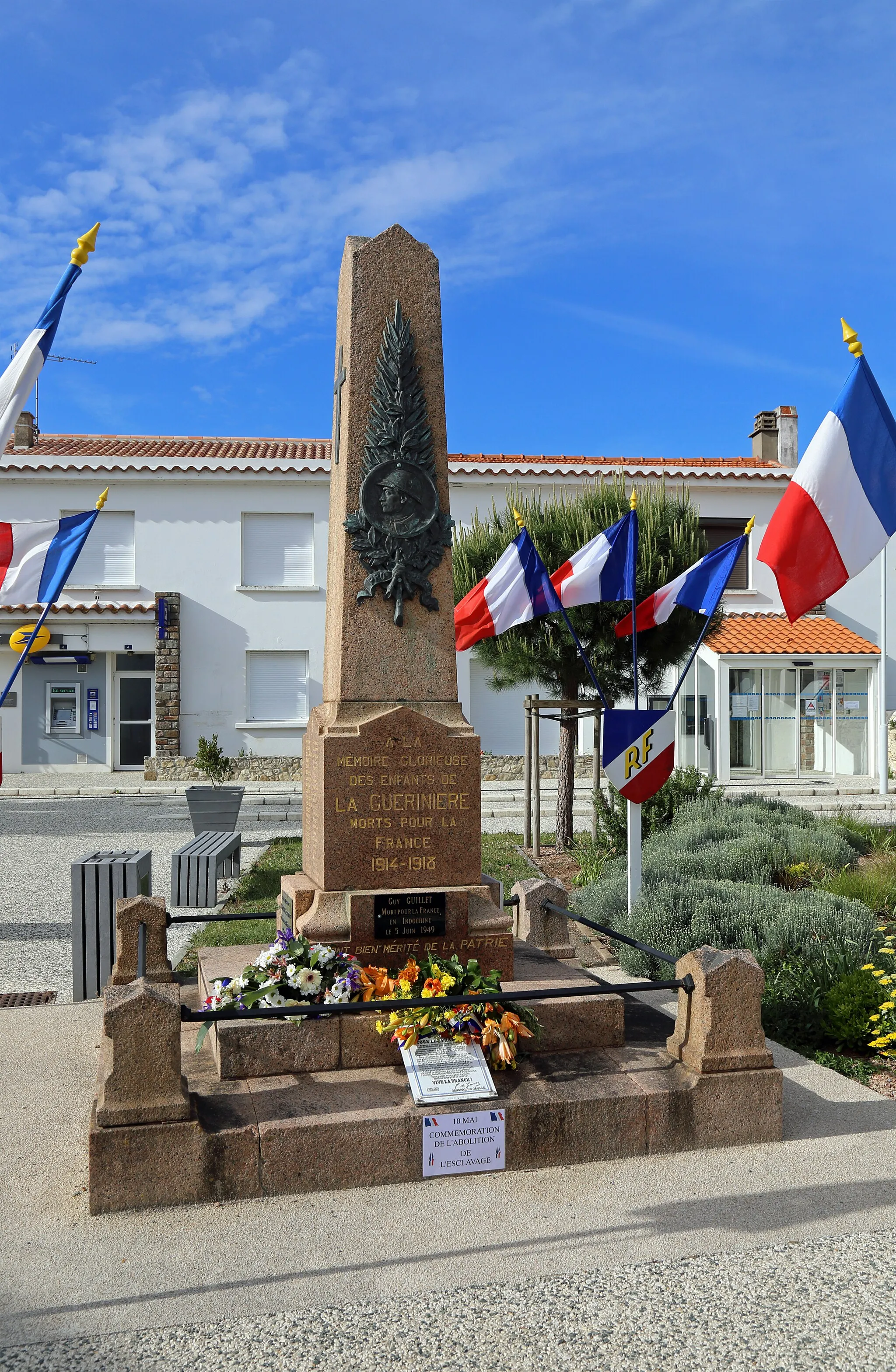 Photo showing: La Guérinière (Noirmoutier Island, Vendée department, France): war memorial