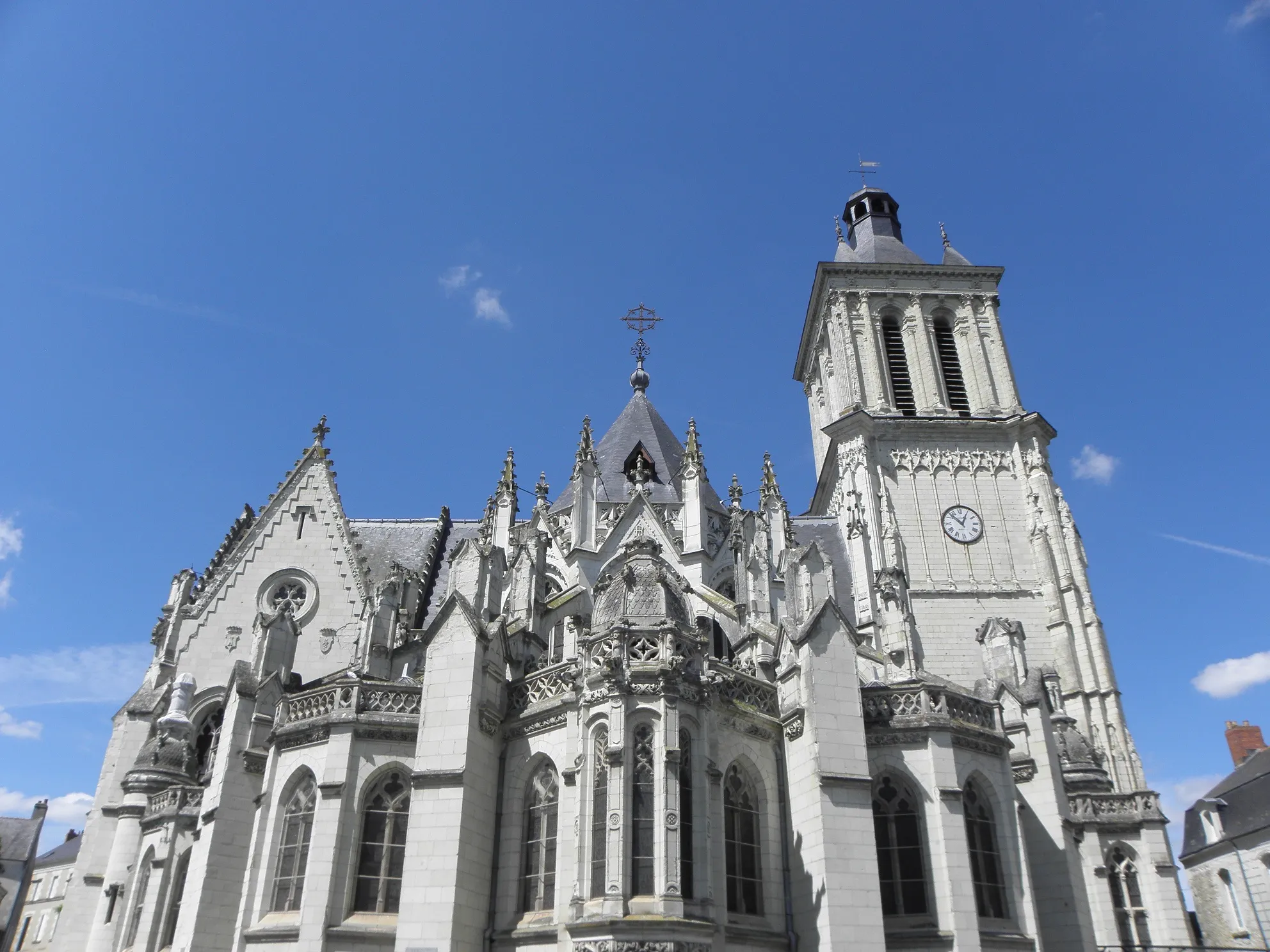 Photo showing: Chevet de l'église Notre-Dame de Beaufort-en-Vallée (49).