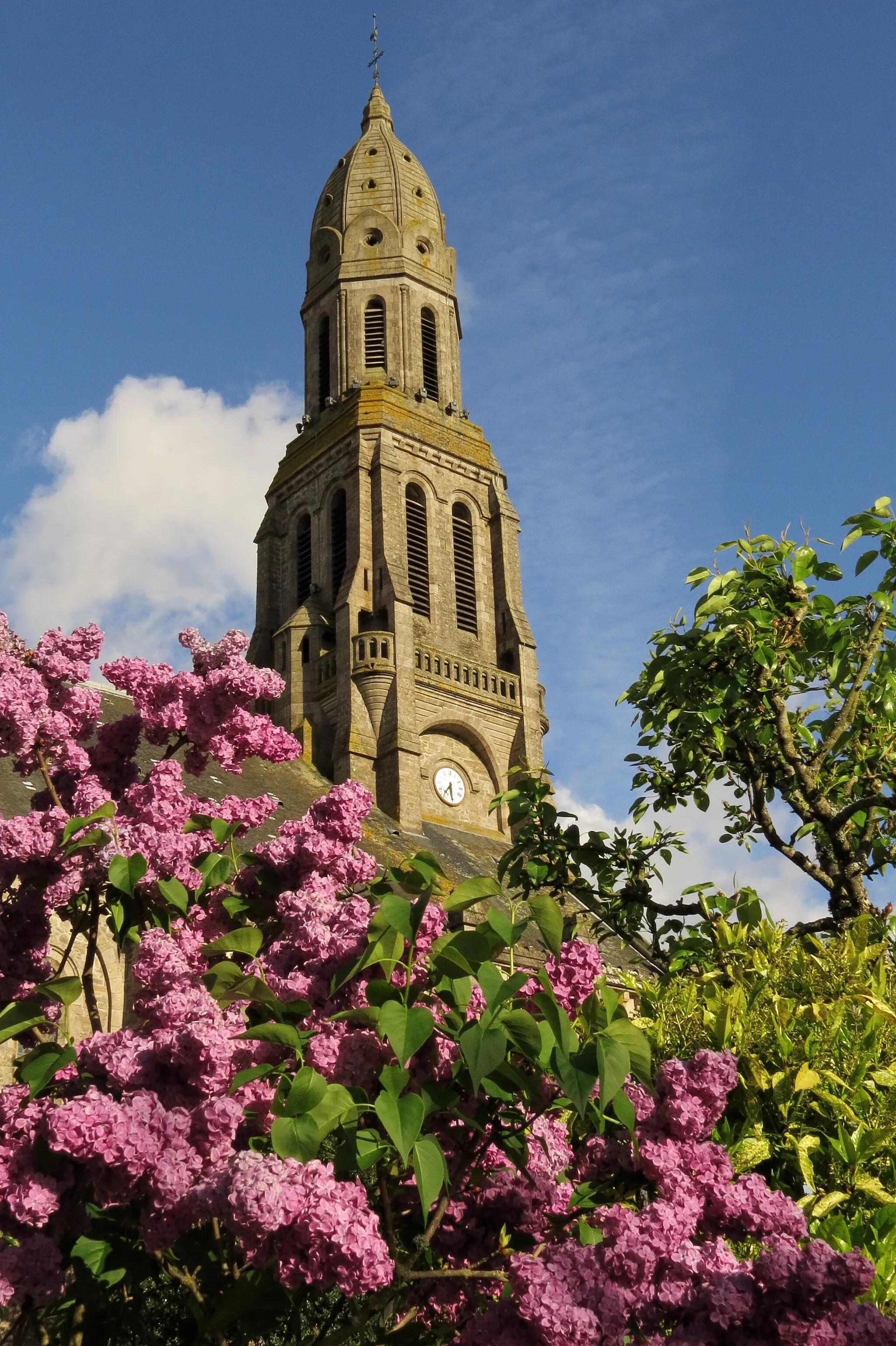 Photo showing: Eglise de Chambretaud (Fleurs au 1er plan)