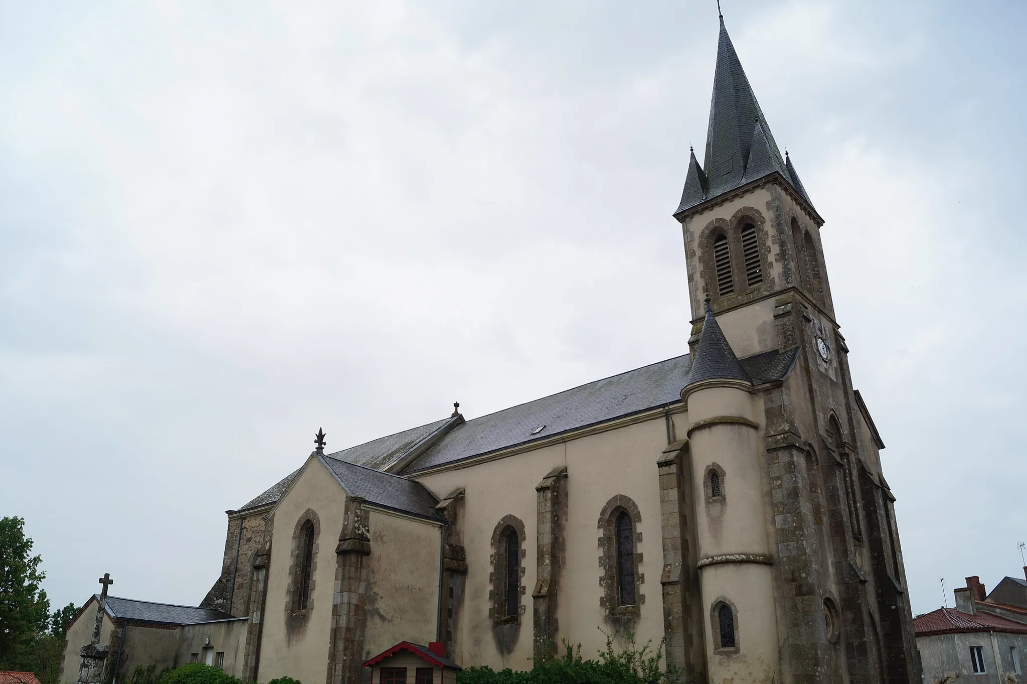 Photo showing: L’église Saint-Jean-Baptiste de La Merlatière.