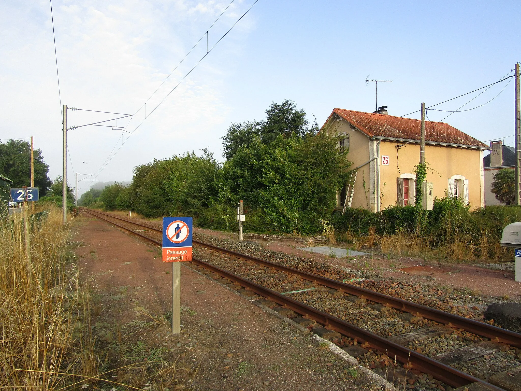 Photo showing: Gare des Clouzeaux en 2019