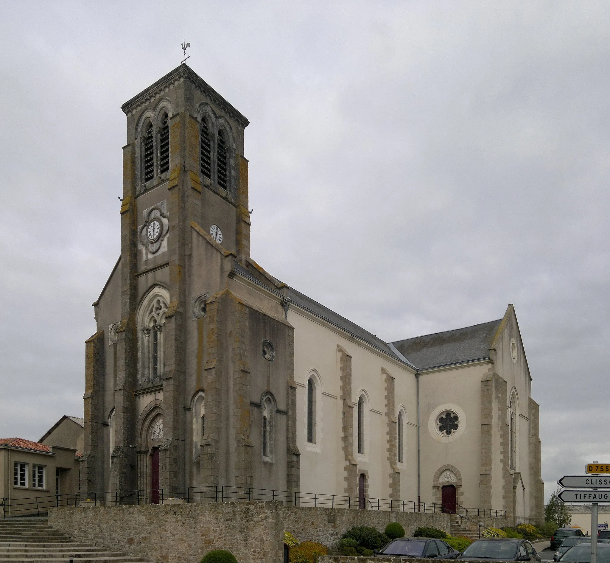 Photo showing: Église Notre-Dame de l'Assomption (1858), Fr-85-Les Landes-Genusson.