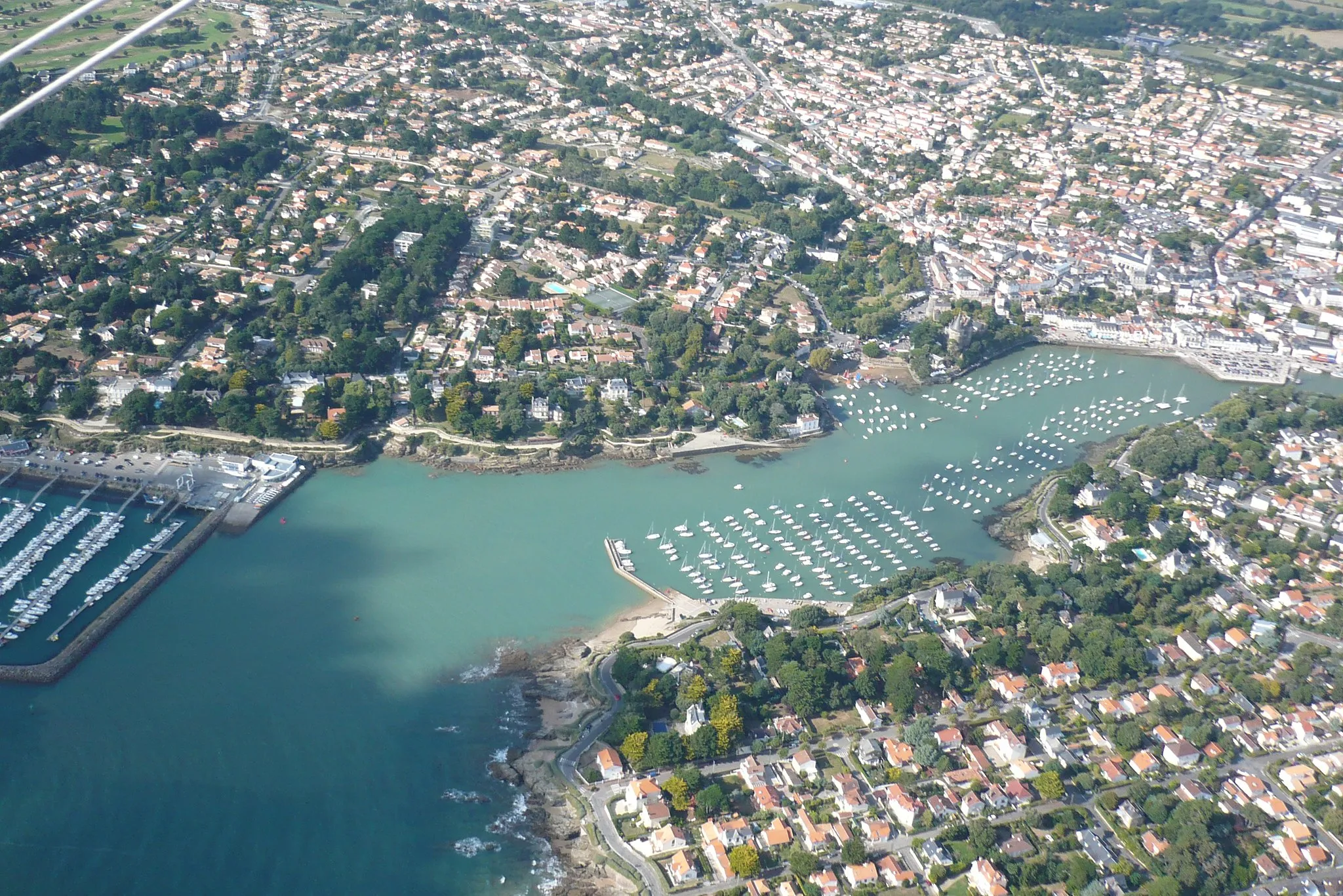 Photo showing: Port de Pornic, vue du ciel