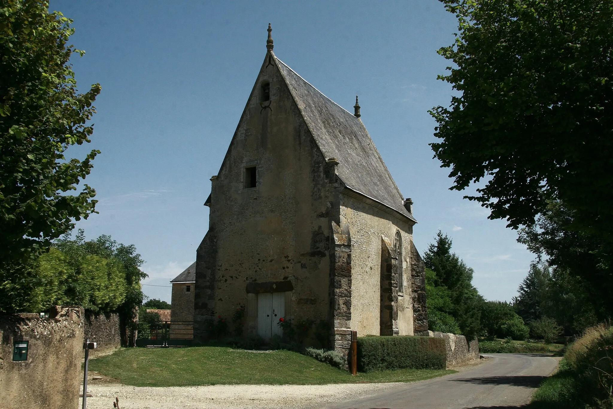 Photo showing: Chapelle Notre Dame de l'Habit, Domfront-en-Champagne, Sarthe, France