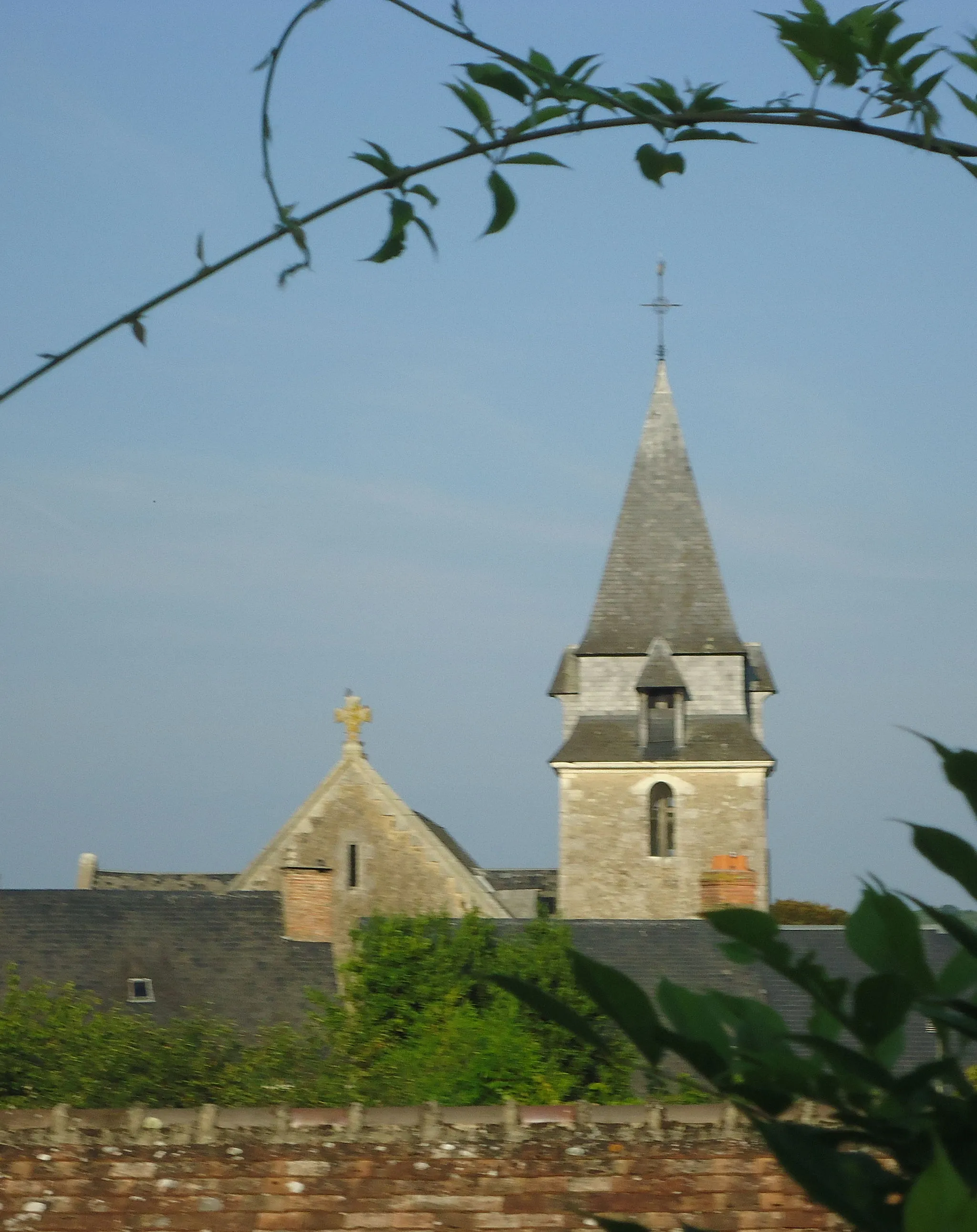 Photo showing: Clocher de l'église Saint-Christophe - Mareil-sur-Loir - Sarthe (72)