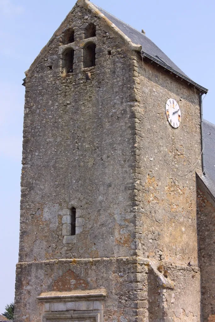 Photo showing: Épineu-le-Chevreuil - Eglise Saint-Fraimbault et Saint-Antoine
Le clocher