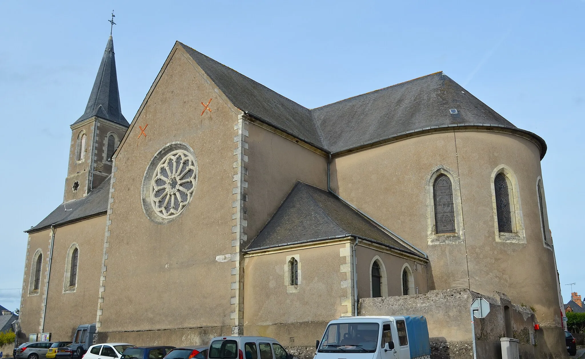 Photo showing: Église de Beaulieu-sur-Layon (Maine-et-Loire, France).