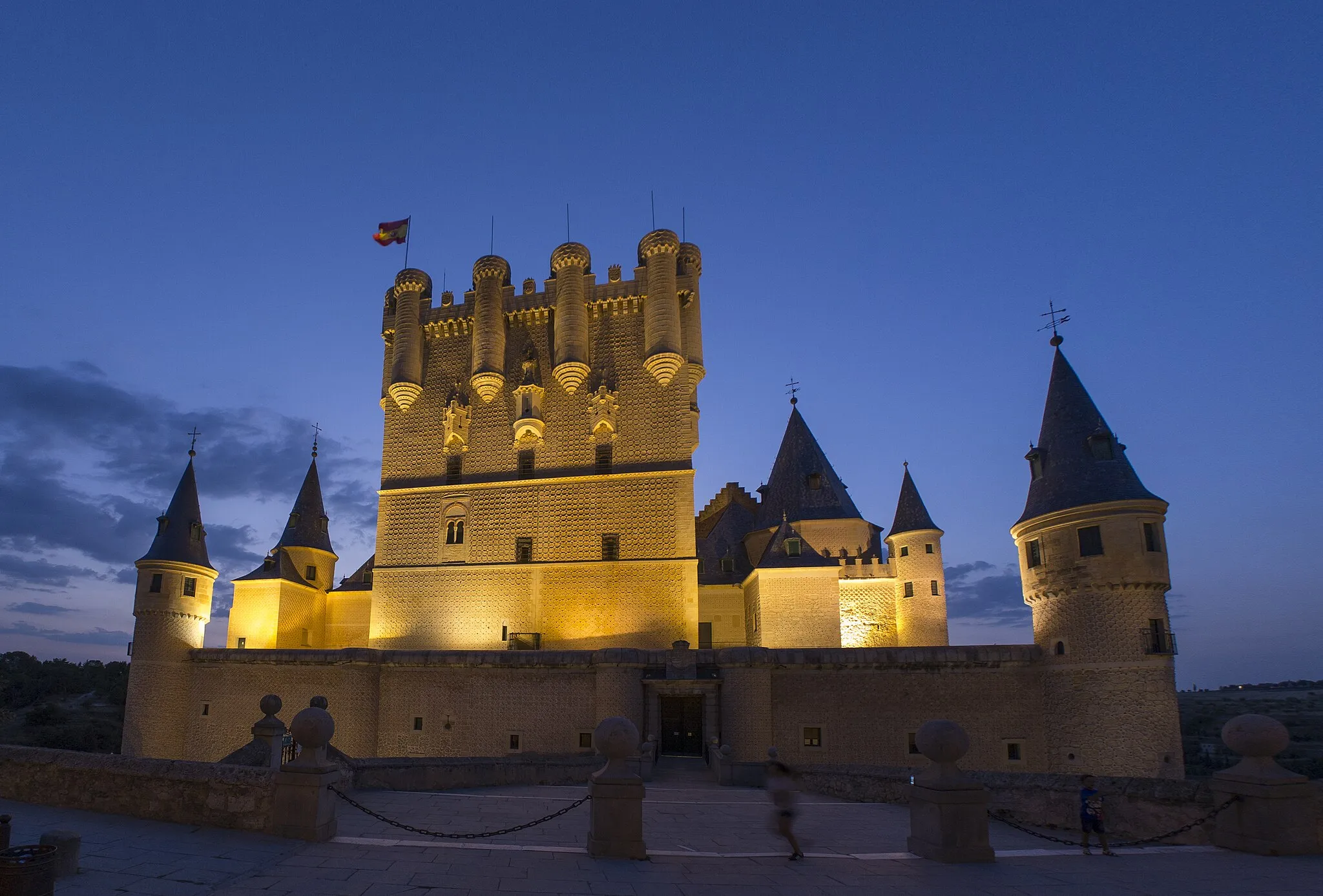 Photo showing: Fotografía Nocturna Alcázar de Segovia