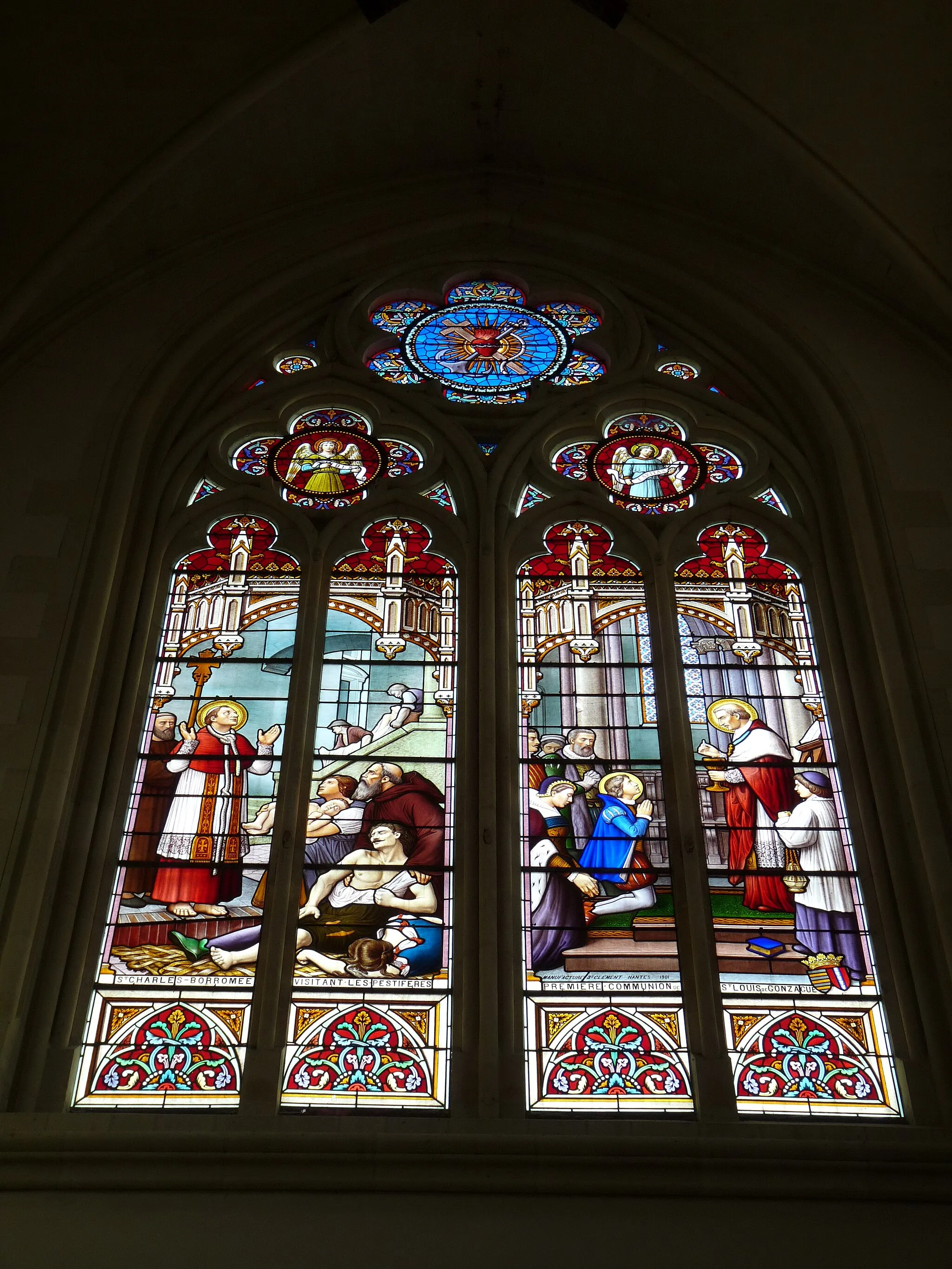 Photo showing: Intérieur de l'église Saint-Martin-de-Vertou de Neuvy-en-Mauges (49).