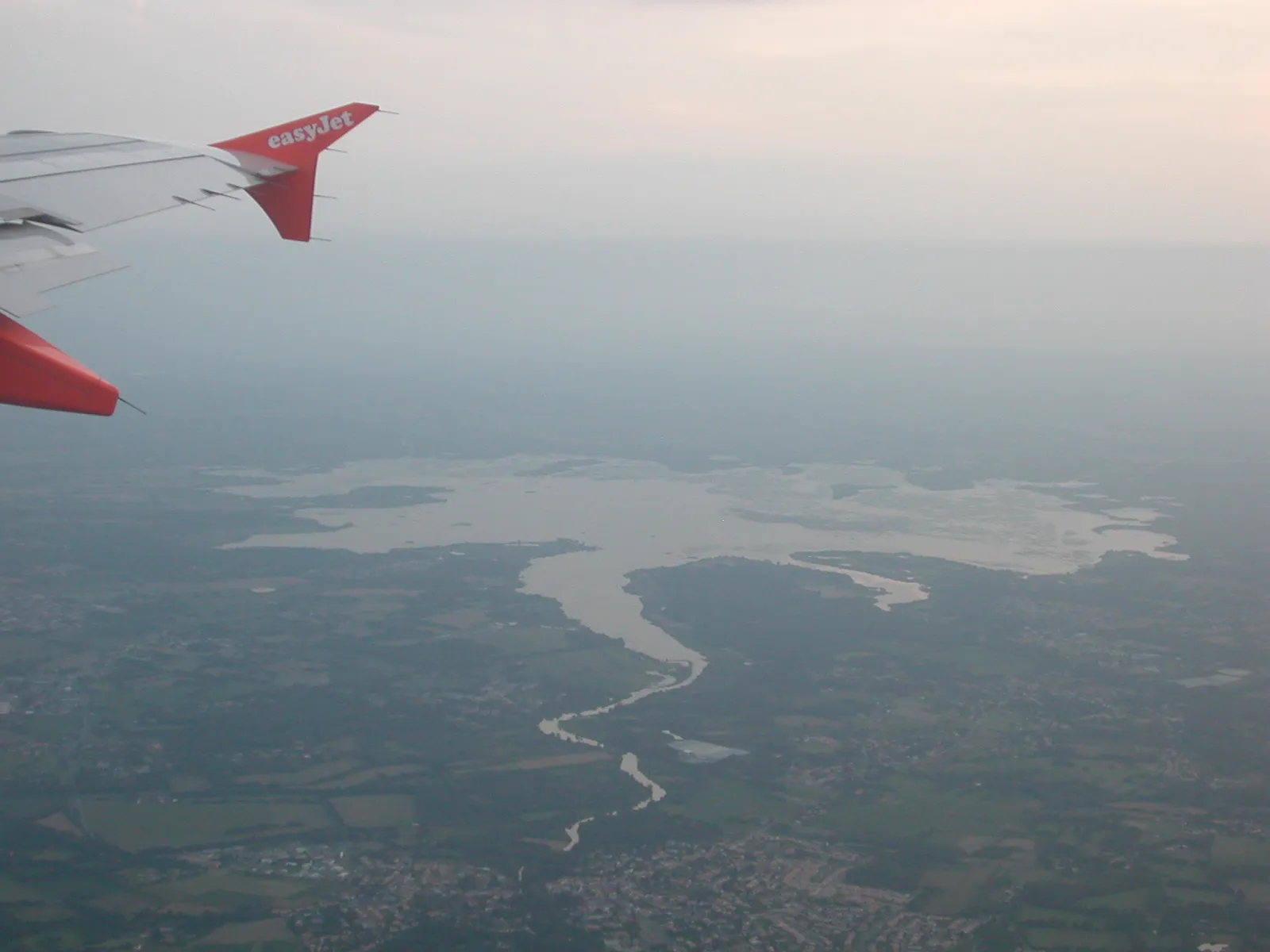 Photo showing: Le lac de Grand-Lieu vu du ciel