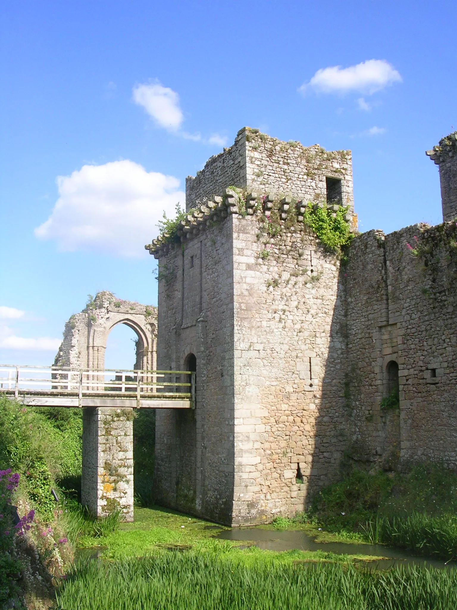 Photo showing: Châtelet du château de Tiffauges, dans le département français de la Vendée