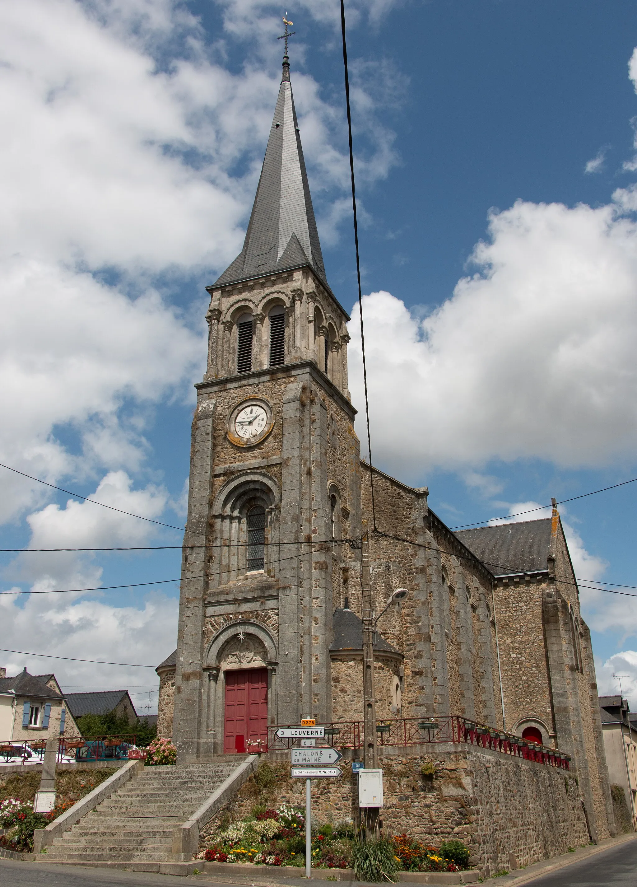 Photo showing: Église Notre-Dame-du-Mont-Carmel de La Chapelle-Anthenaise.