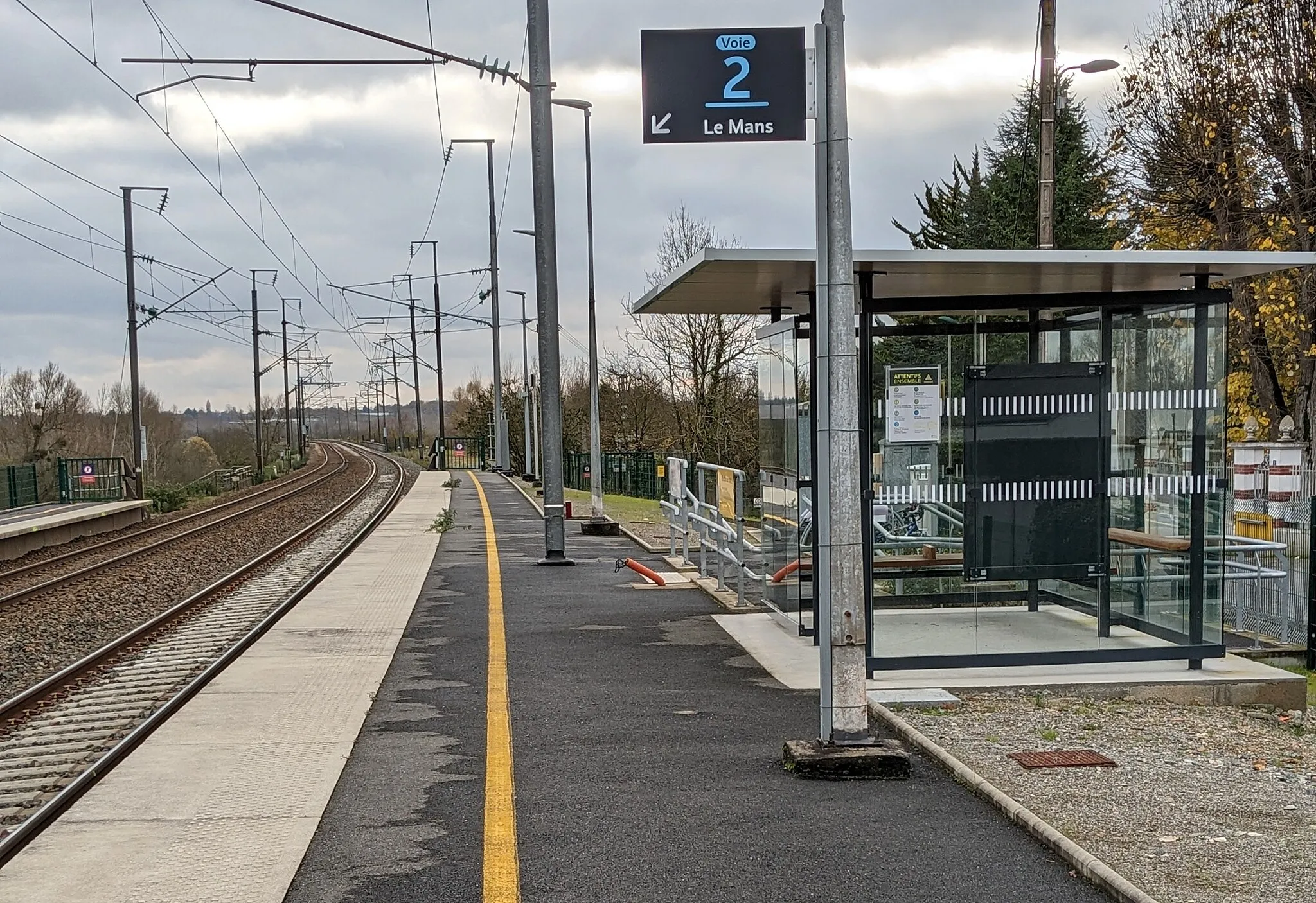 Photo showing: gare du Vieux-Briollay (gare française)