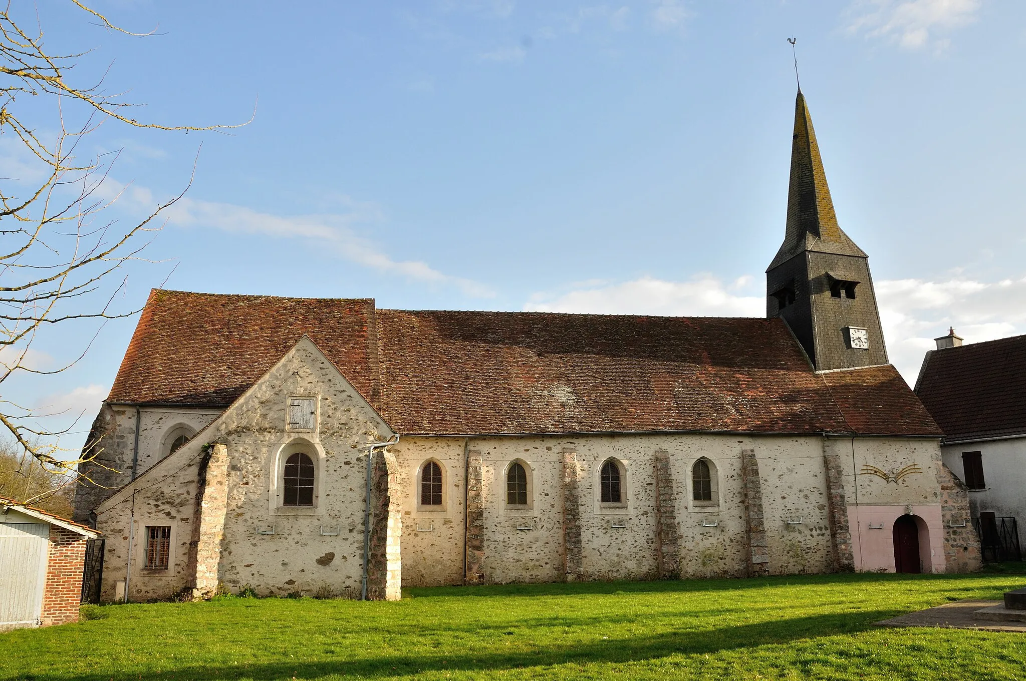 Photo showing: Église Saint-Germain de Saint-Germain-sous-Doue. (Seine-et-Marne, région Île-de-France).