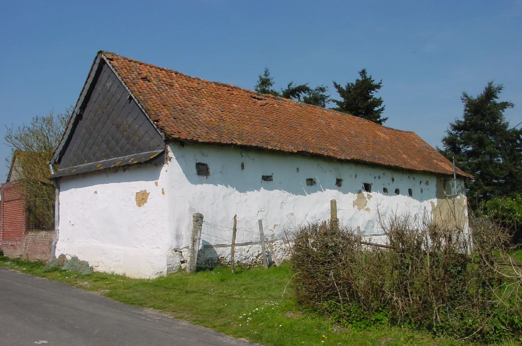 Photo showing: Bâtiment en torchis à Caumartin (Commune de Crécy), Somme