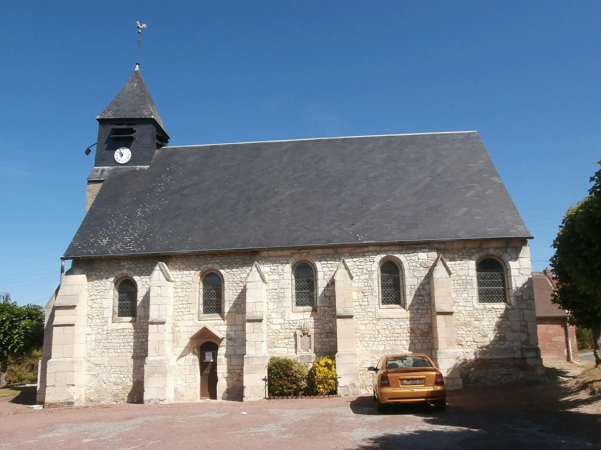 Photo showing: L'église Saint-Martin de Lamécourt vue depuis le sud.