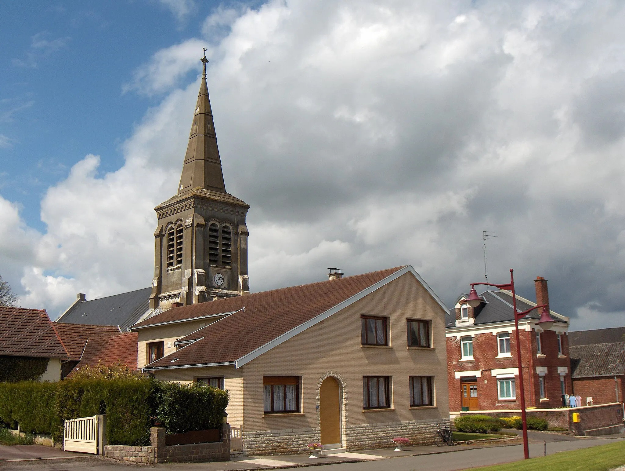 Photo showing: Berles-au-Bois (dépt. Pas-de-Calais, France), église